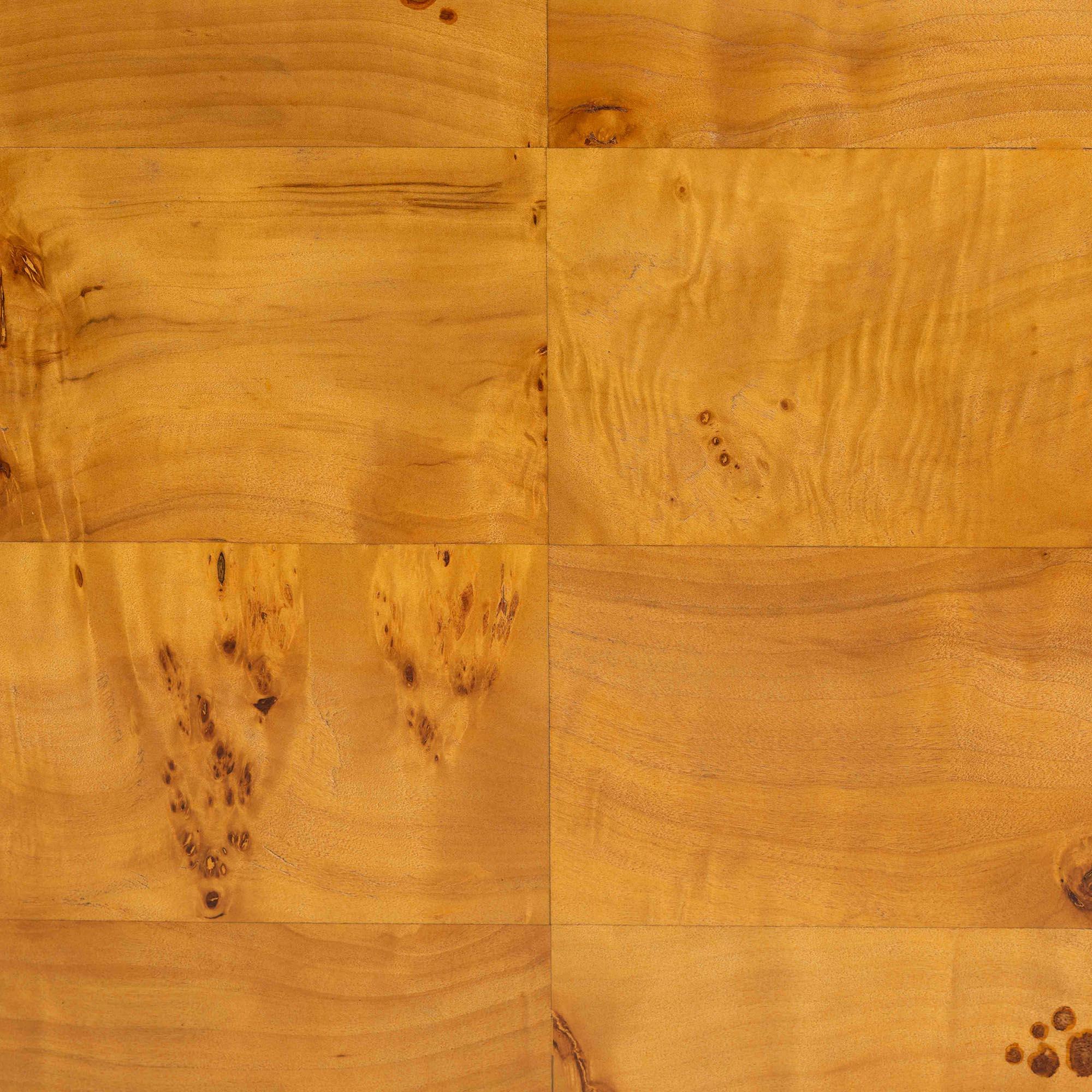 bali & pari Huxley Modern and Contemporary Real Burl Wood Coffee Table