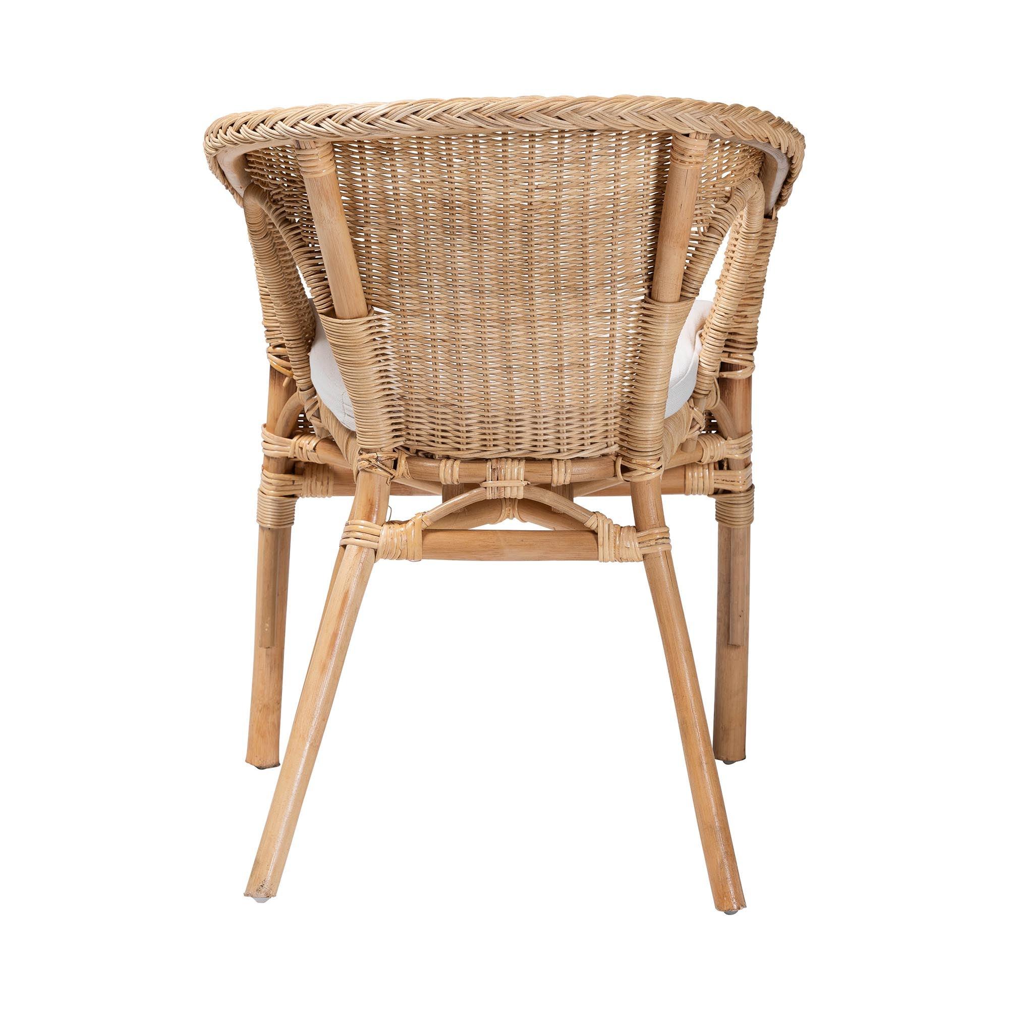 bali & pari Abbey Modern Bohemian Rattan Dining Chair