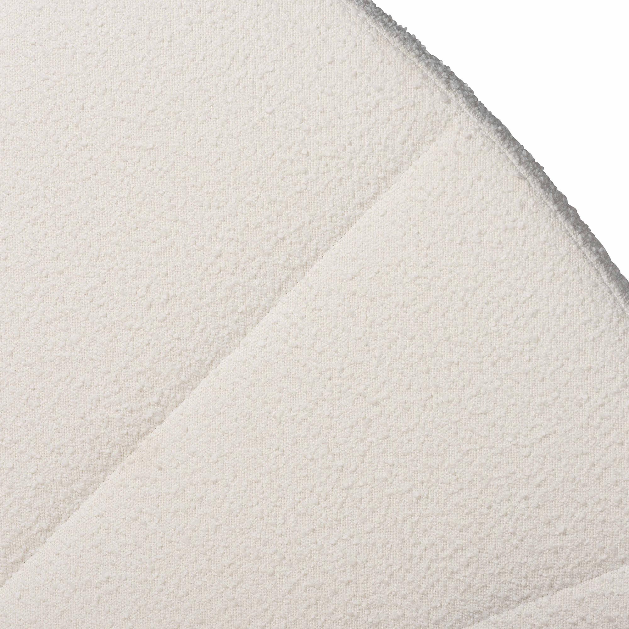 Bernice Japandi Cream Boucle and Wood Bed