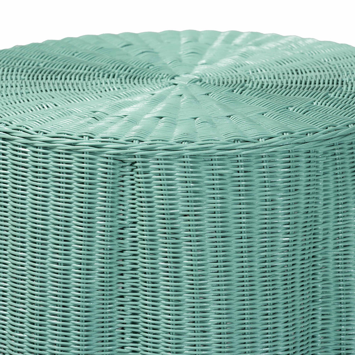 Bali & Pari Palm Scallop Rattan Console Table