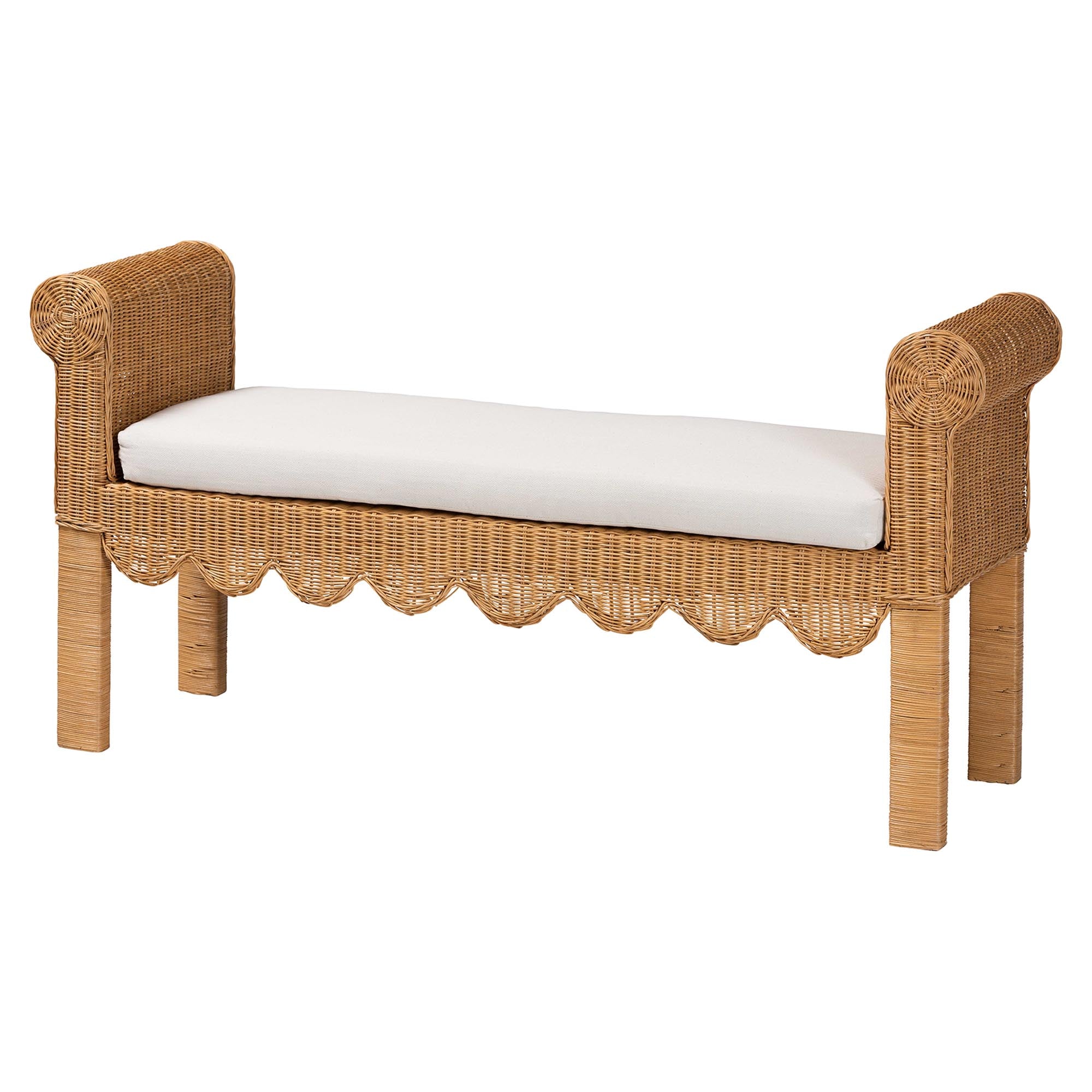 Bali & Pari Reiko Handwoven Rattan Bench