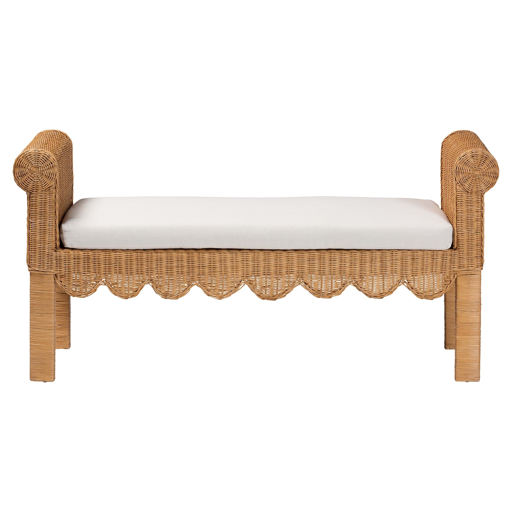 Bali & Pari Reiko Handwoven Rattan Bench