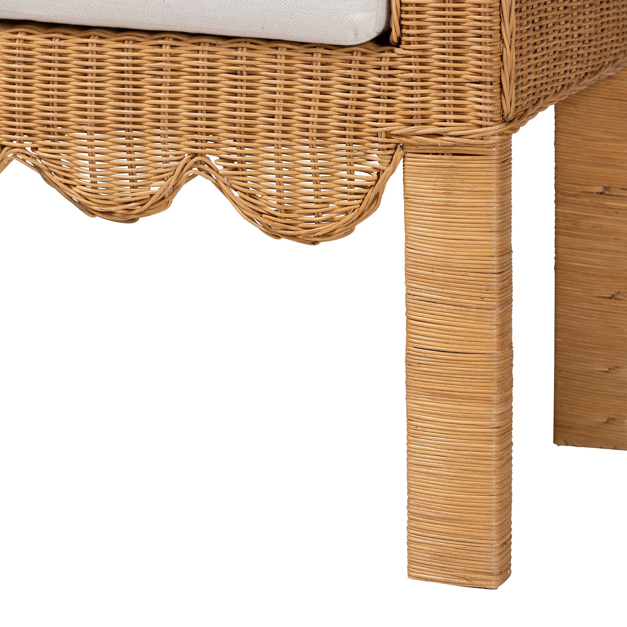 Bali & Pari Reiko Handwoven Rattan Bench