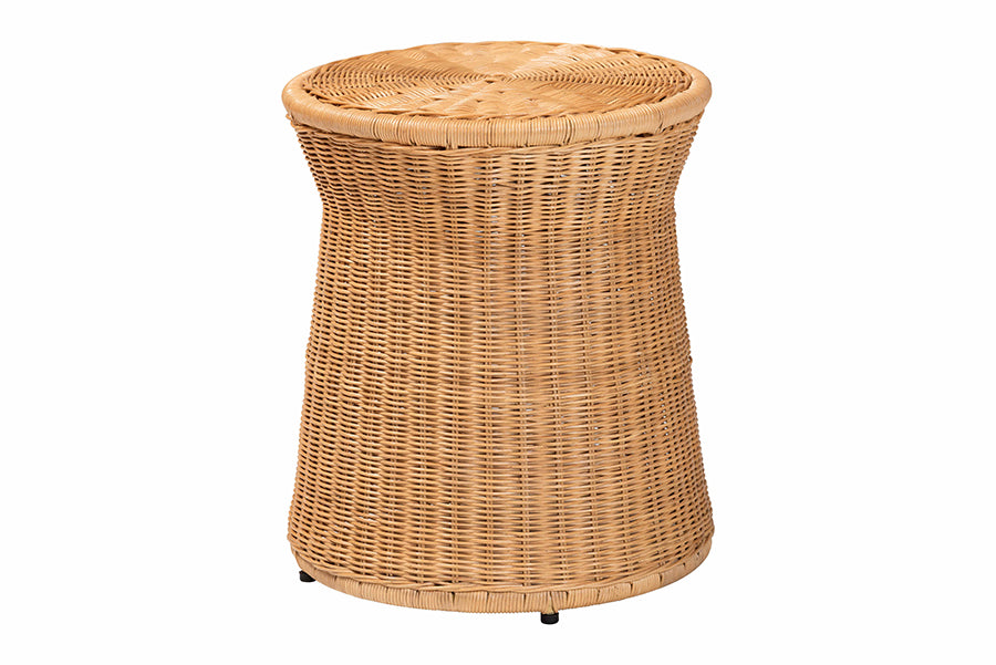 Bali & Pari Caroline Round Rattan End Table