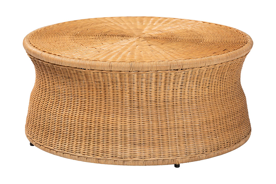 Bali & Pari Caroline Round Rattan Coffee Table