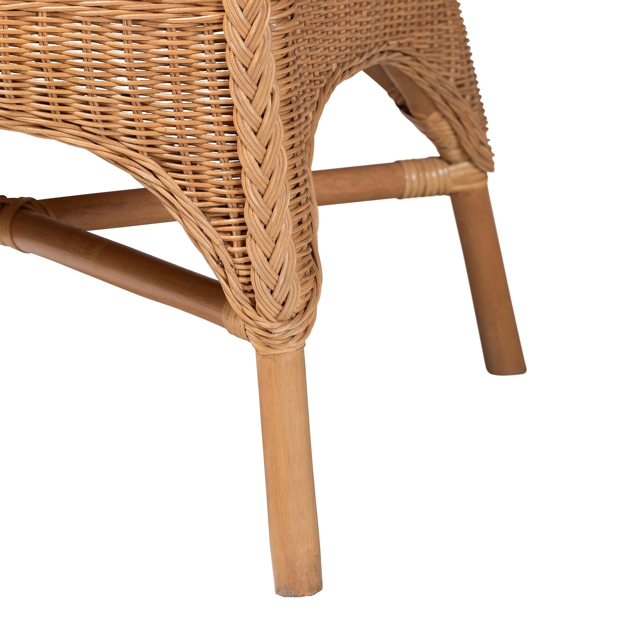 bali & pari Oxford Bohemian Light Honey Rattan Arm Chair