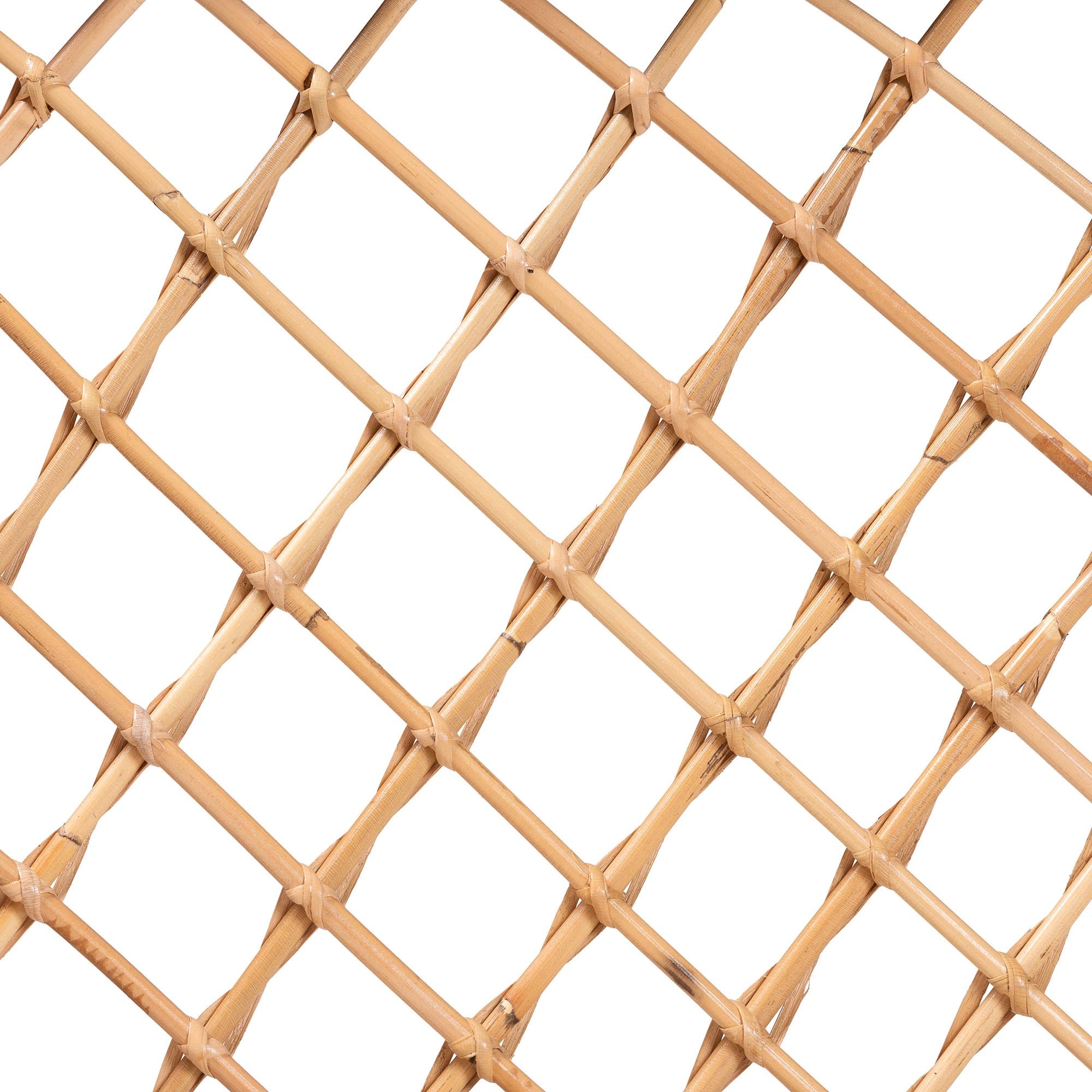 bali & pari Frayne Bohemian Light Honey Rattan 3-Piece Dining Nook Set