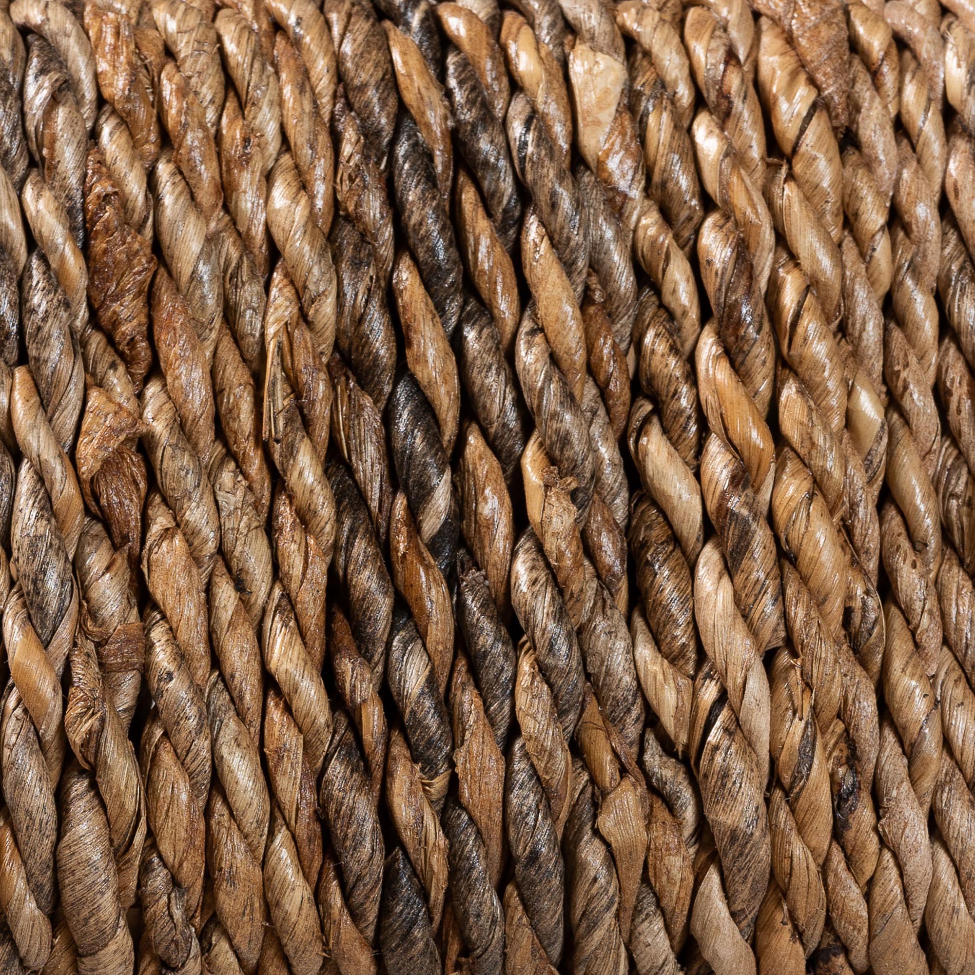 bali & pari Ubud Seagrass Dining Nook Set with Wood Dining Table and Cushioned L-Shaped Bench - Coastal Farmhouse Breakfast Corner Furniture Set for Kitchen or Dining Room, 3-Piece