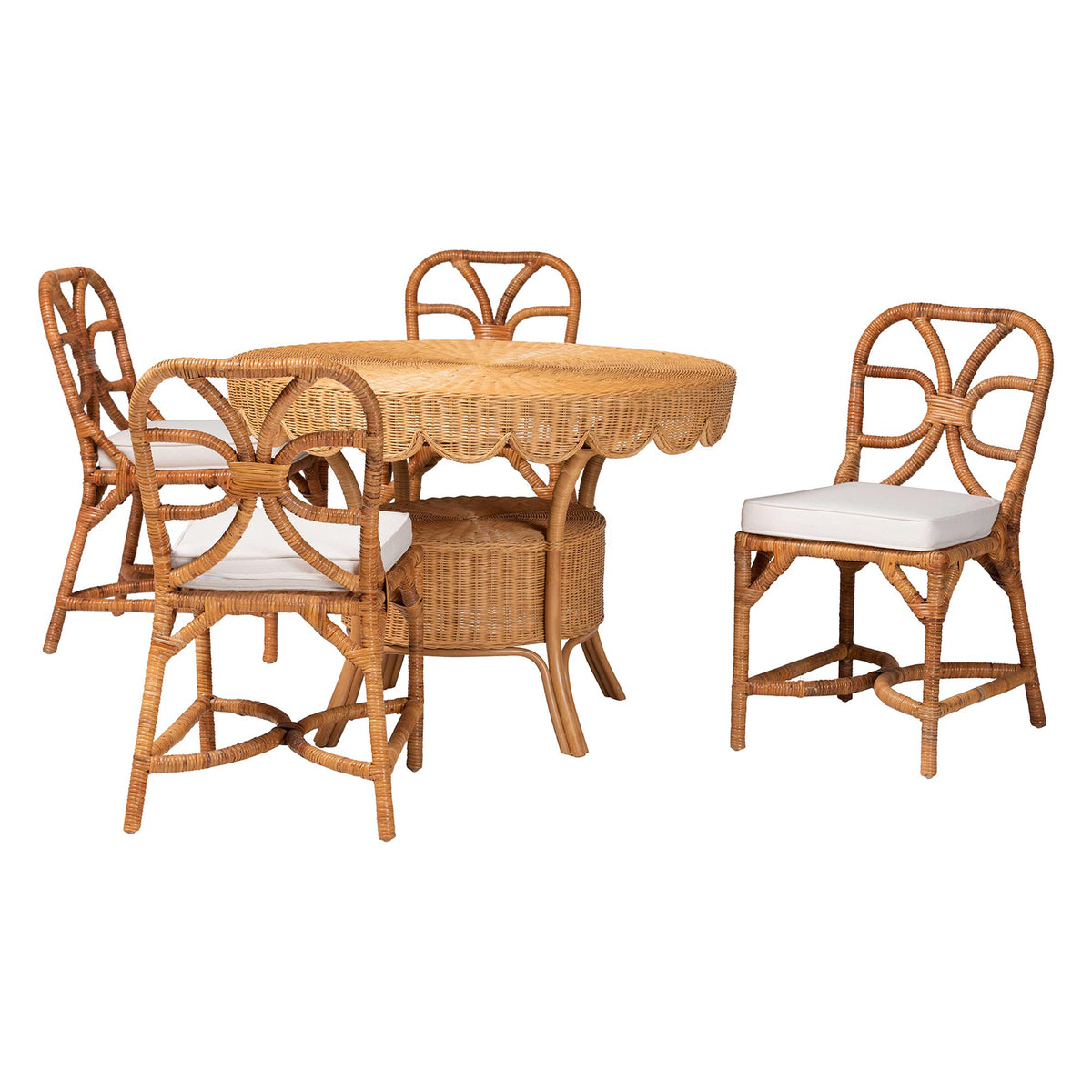 Bali & Pari Trenton 5-Piece Rattan Dining Set