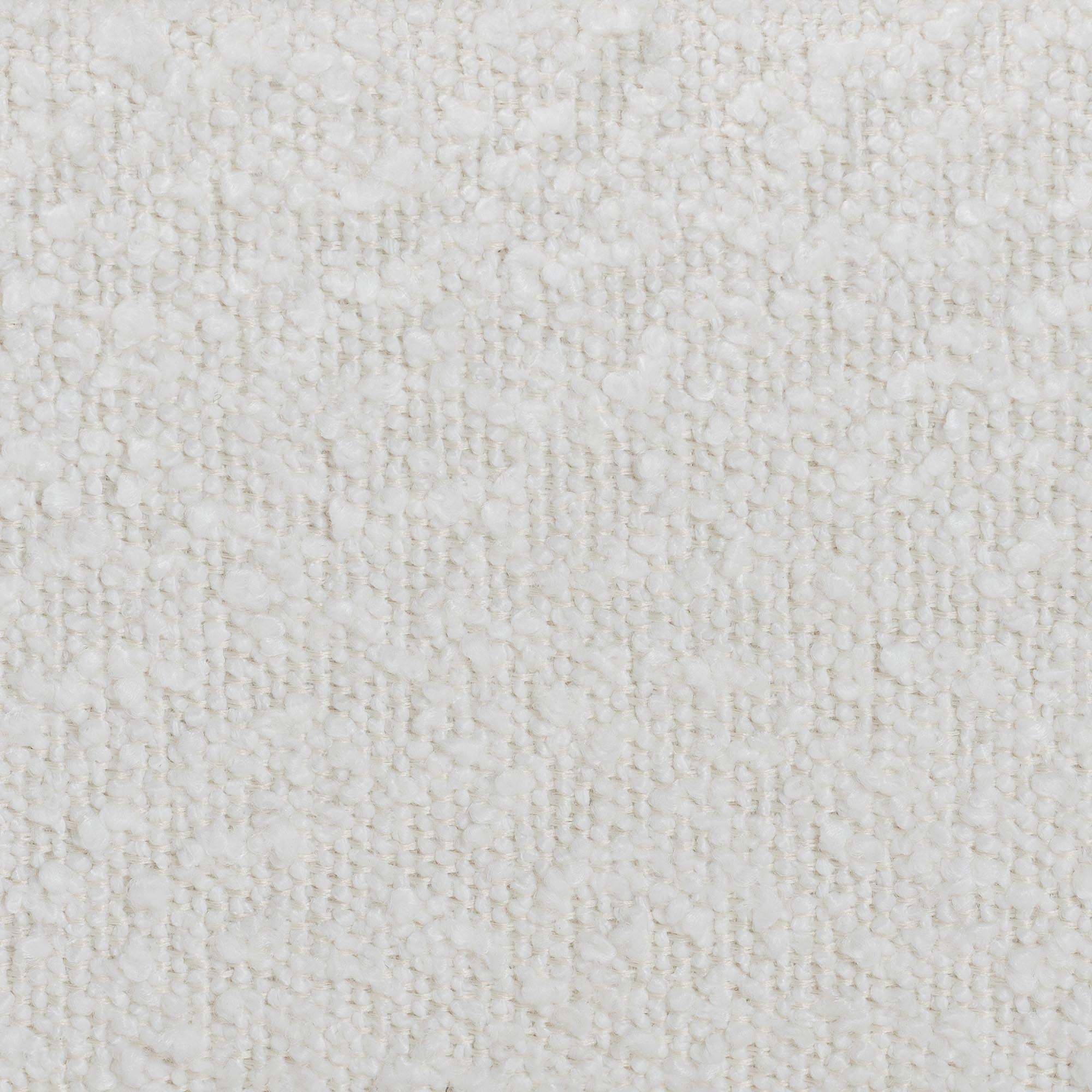 Dalton Boucle Upholstered Platform Bed - Soft Fabric Bed Frame with Headboard, Minimalist Design, Cream