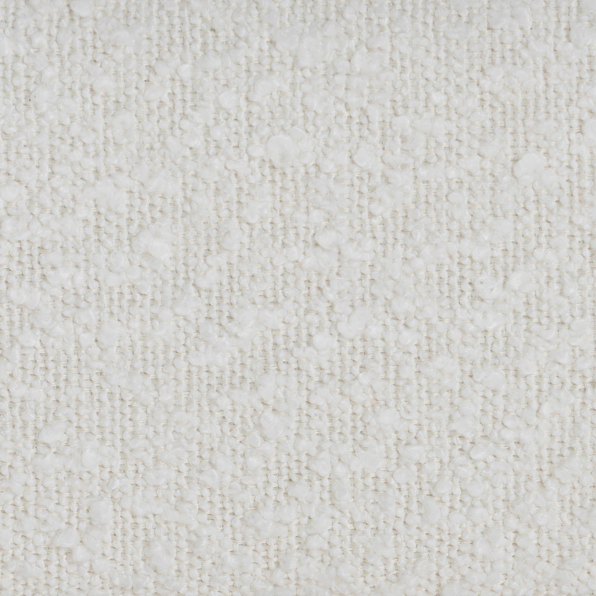 Pelagia Boucle Upholstered Platform Bed - Soft Fabric Bed Frame with Padded Headboard, Minimalist Design, Cream