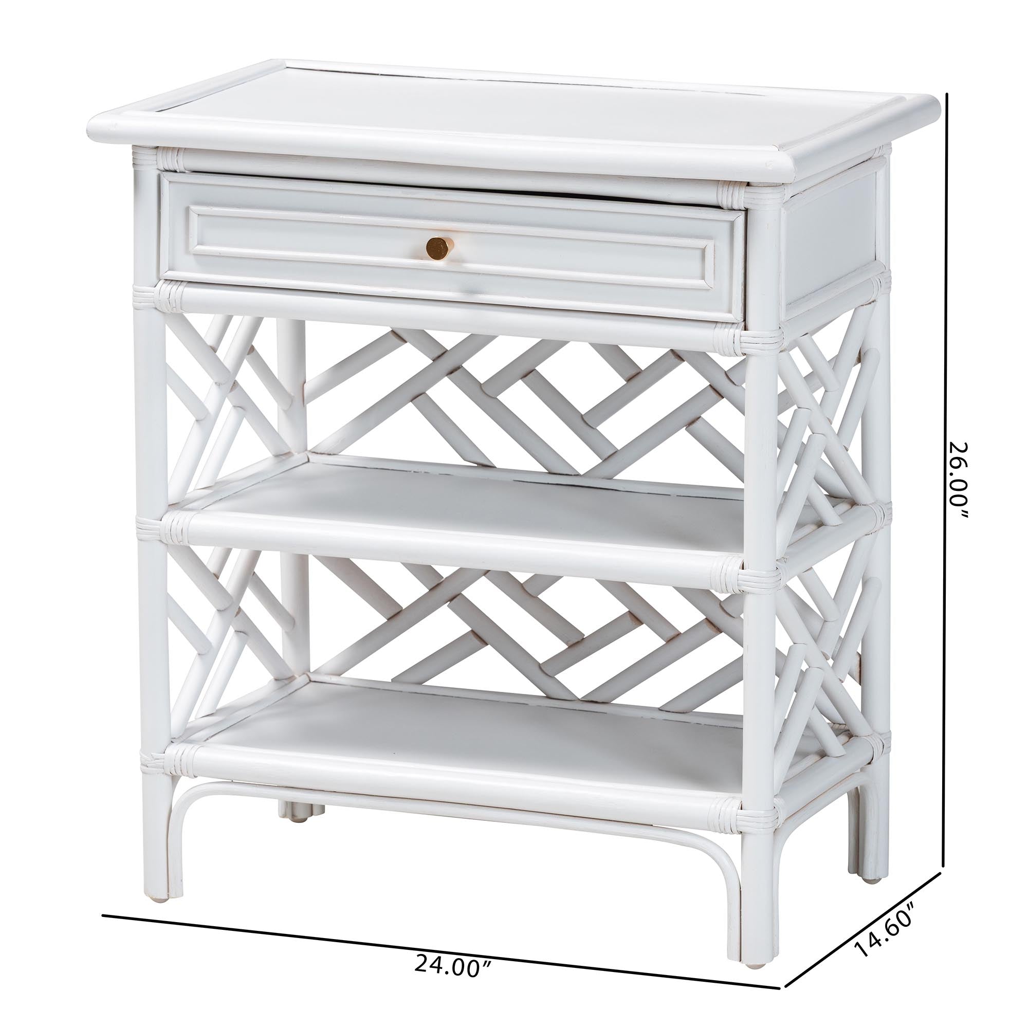 Bali & Pari Tiaret Rattan Nightstand