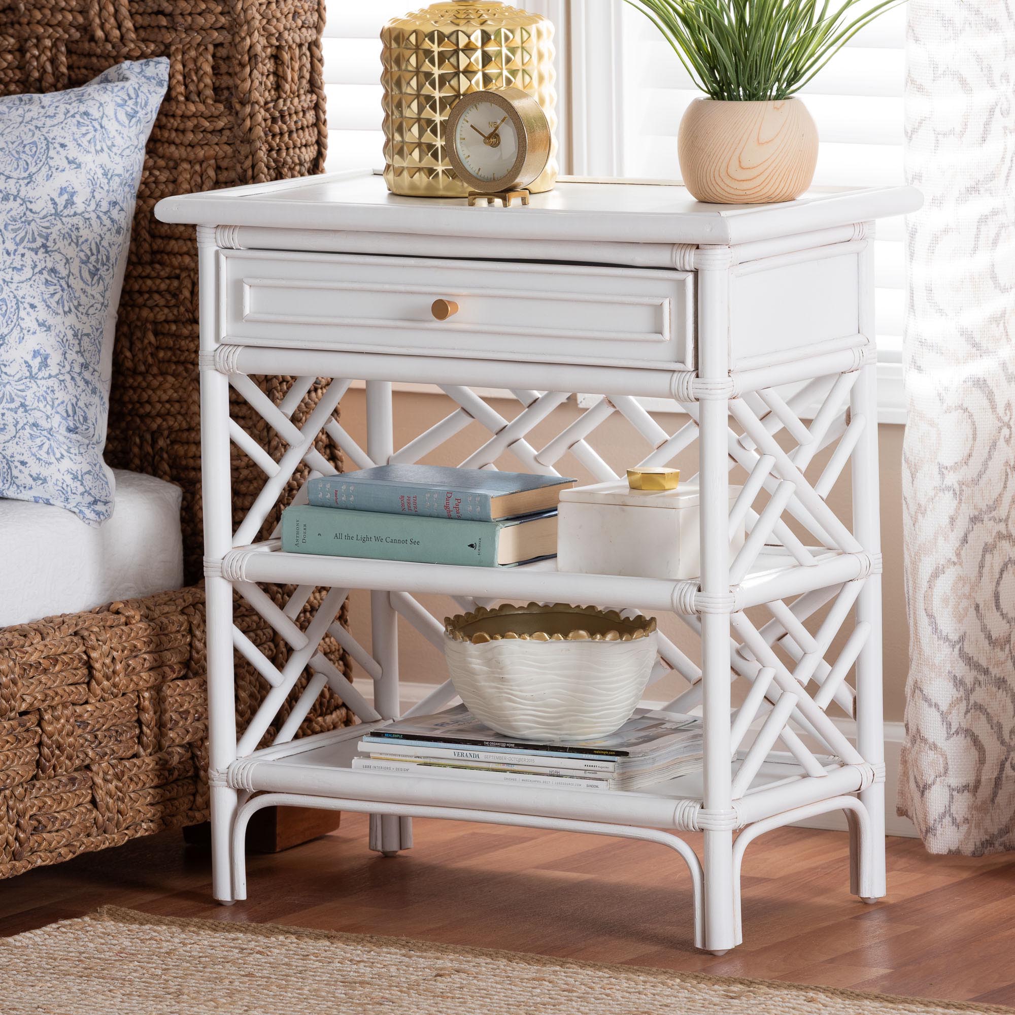 Bali & Pari Tiaret Rattan Nightstand