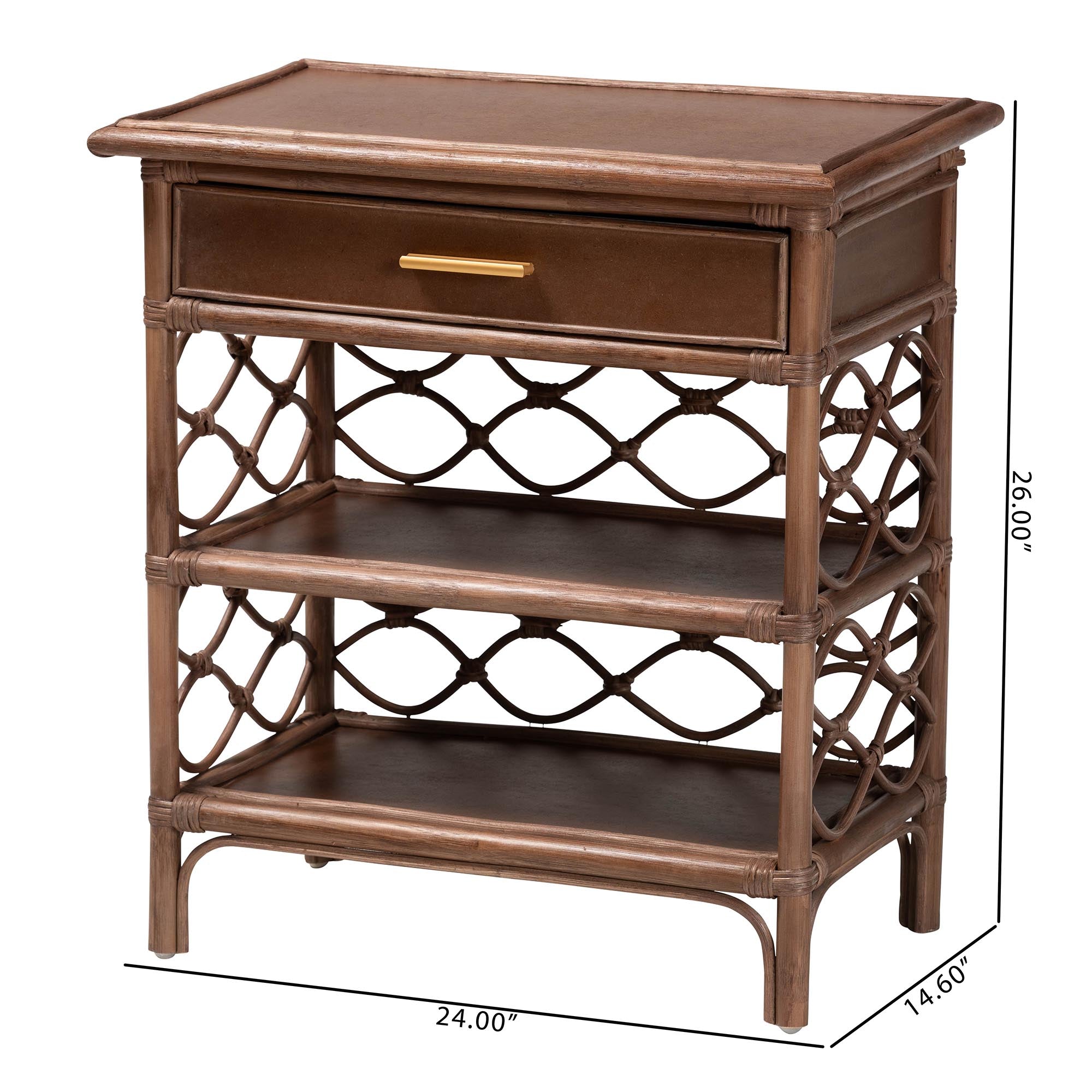 Bali & Pari Akane Rattan Nightstand