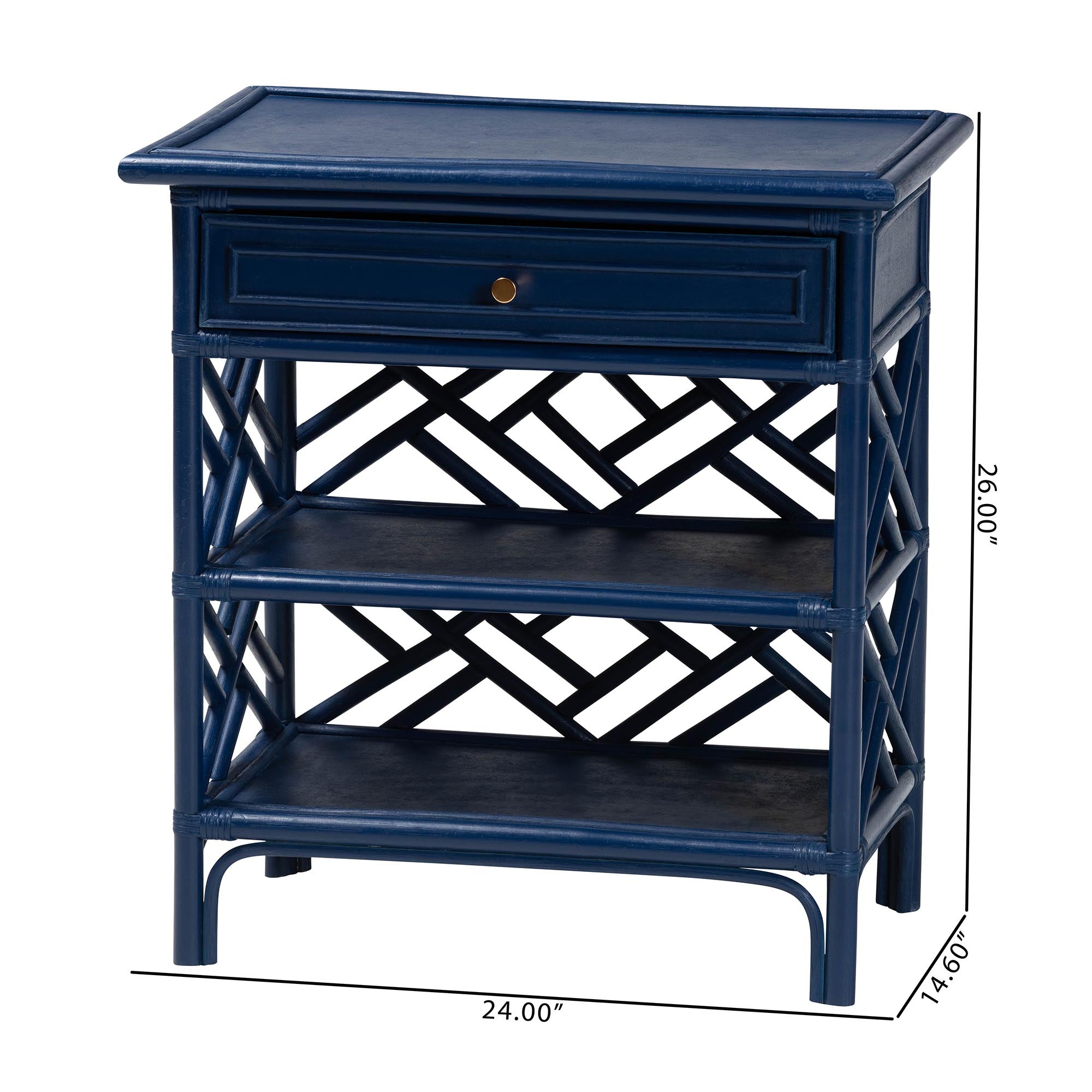 Bali & Pari Tiaret Rattan Nightstand