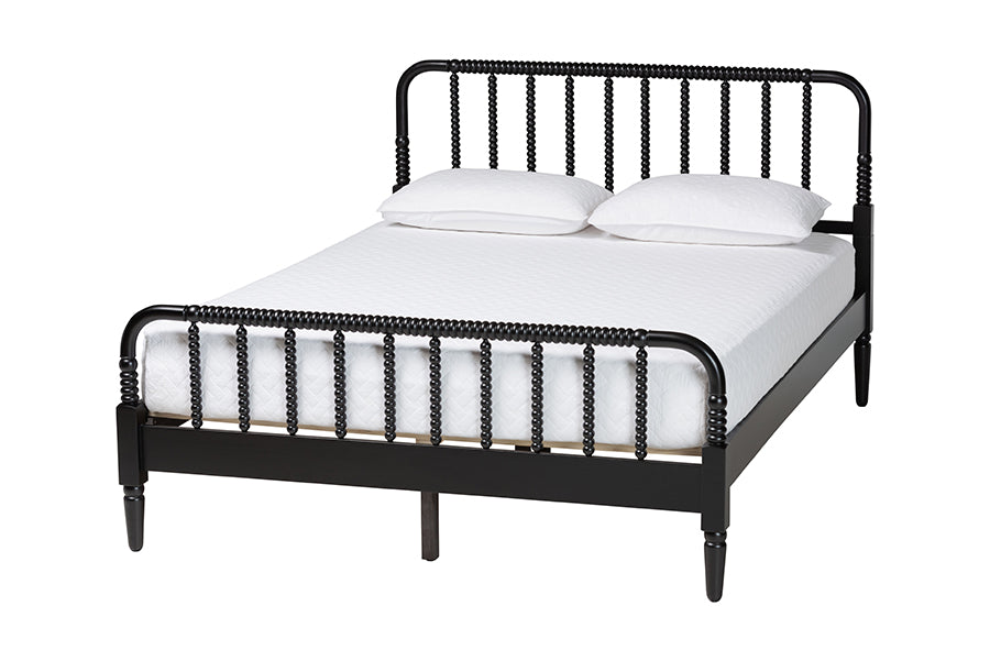 Braith Farmhouse Spindle Wood Platform Bed