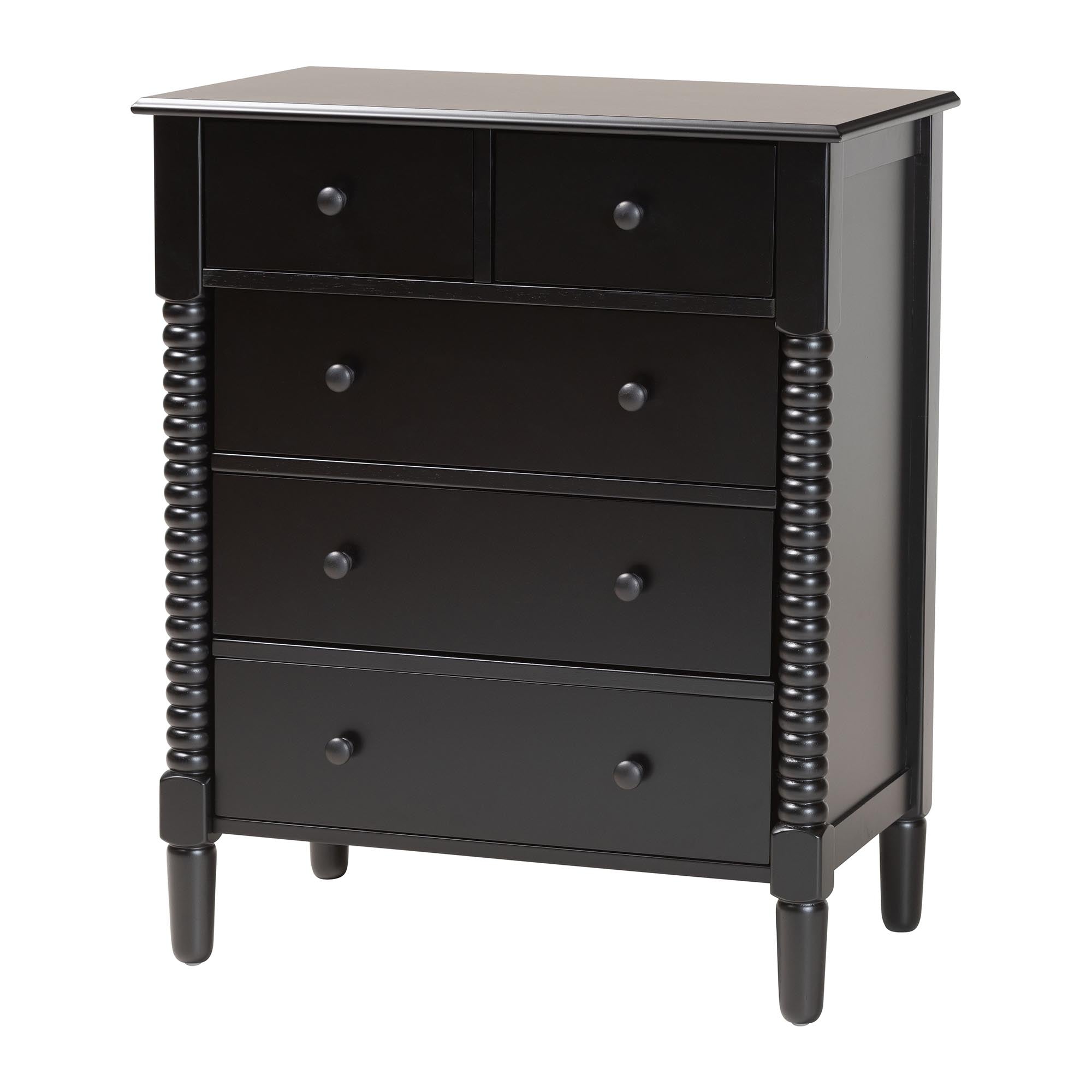 Braith Farmhouse Spindle Wood 4-Piece Bedroom Set