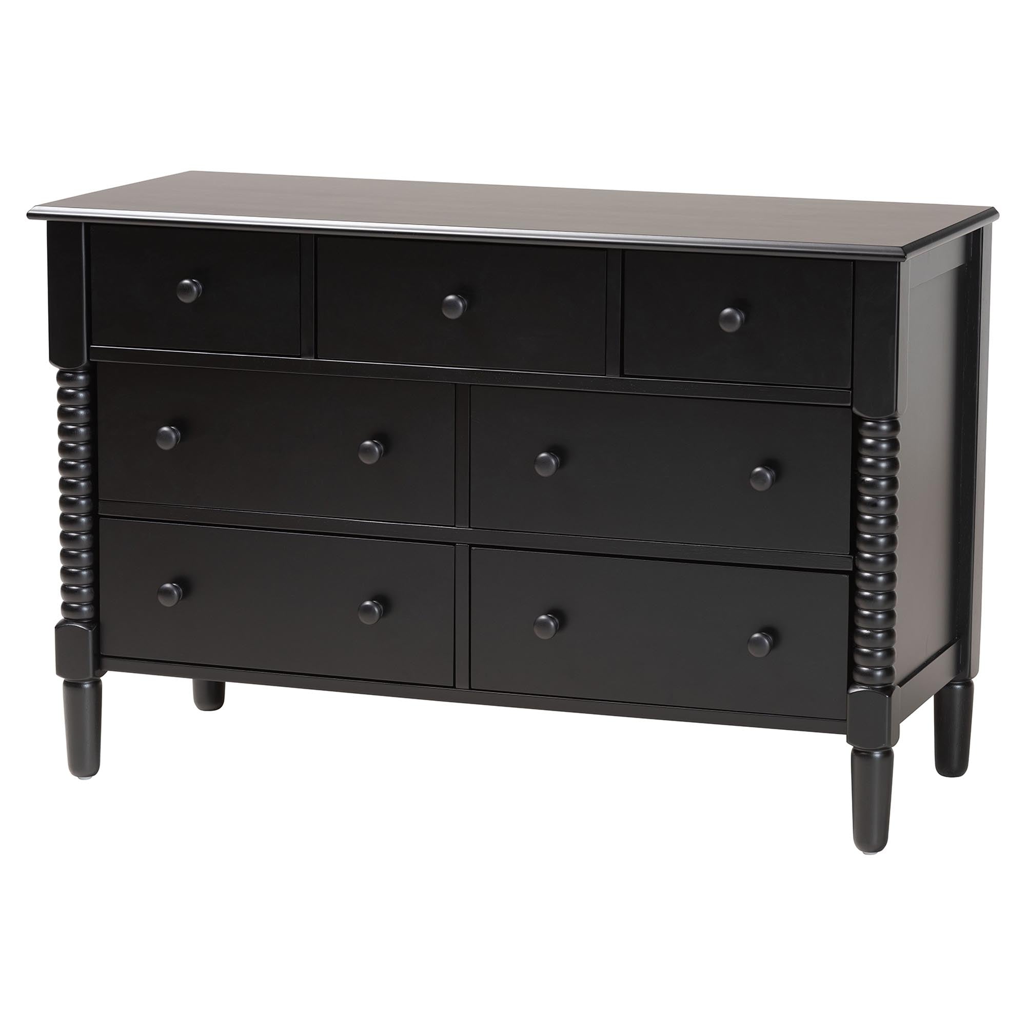 Braith Farmhouse Spindle Wood 4-Piece Bedroom Set