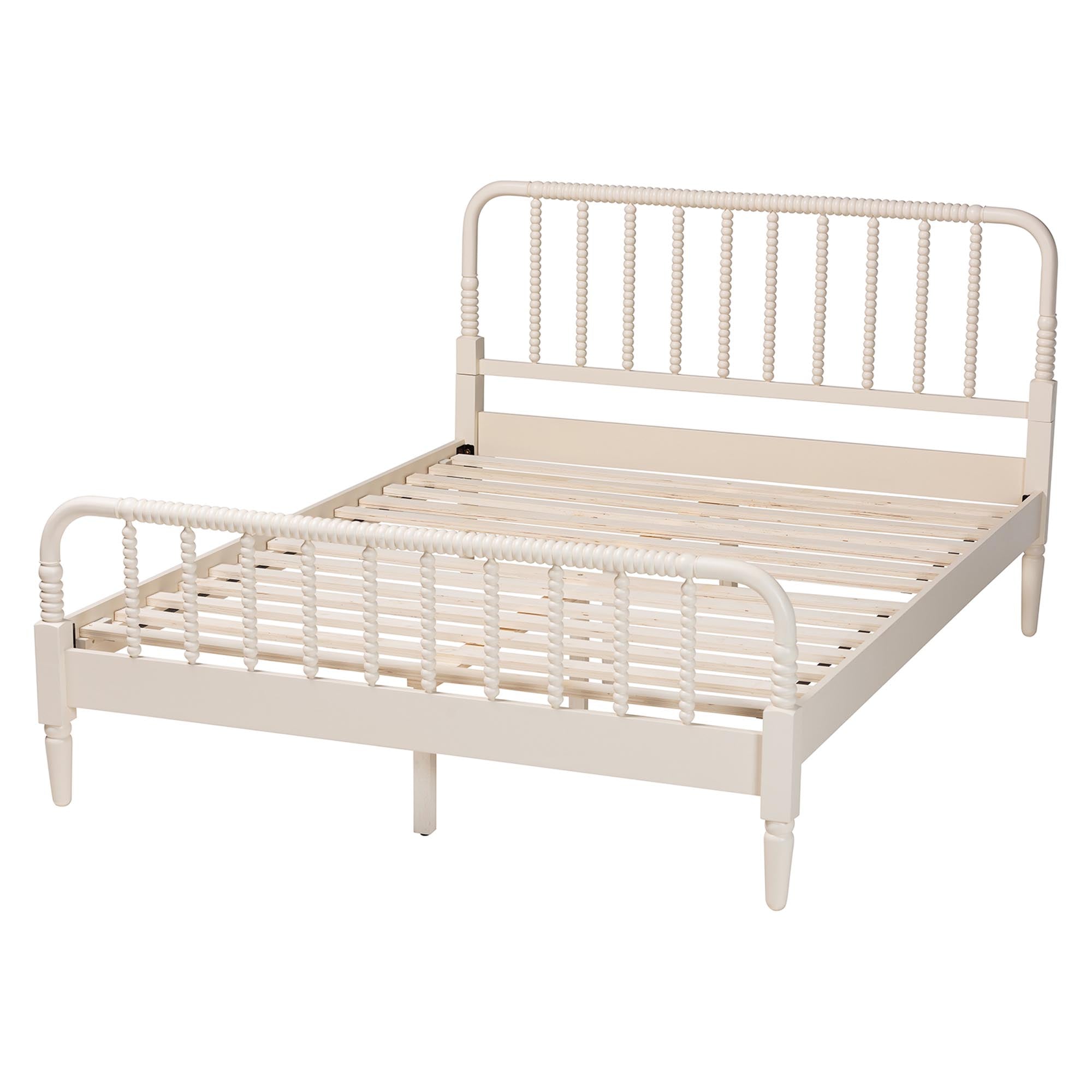 Braith Farmhouse Spindle Wood Platform Bed