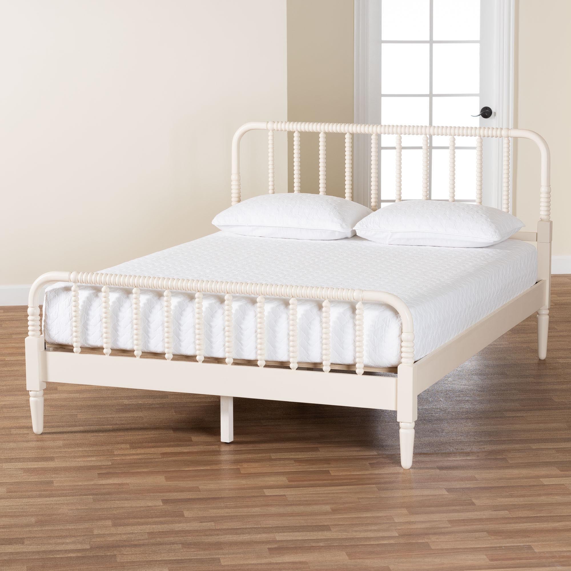 Braith Farmhouse Spindle Wood Platform Bed