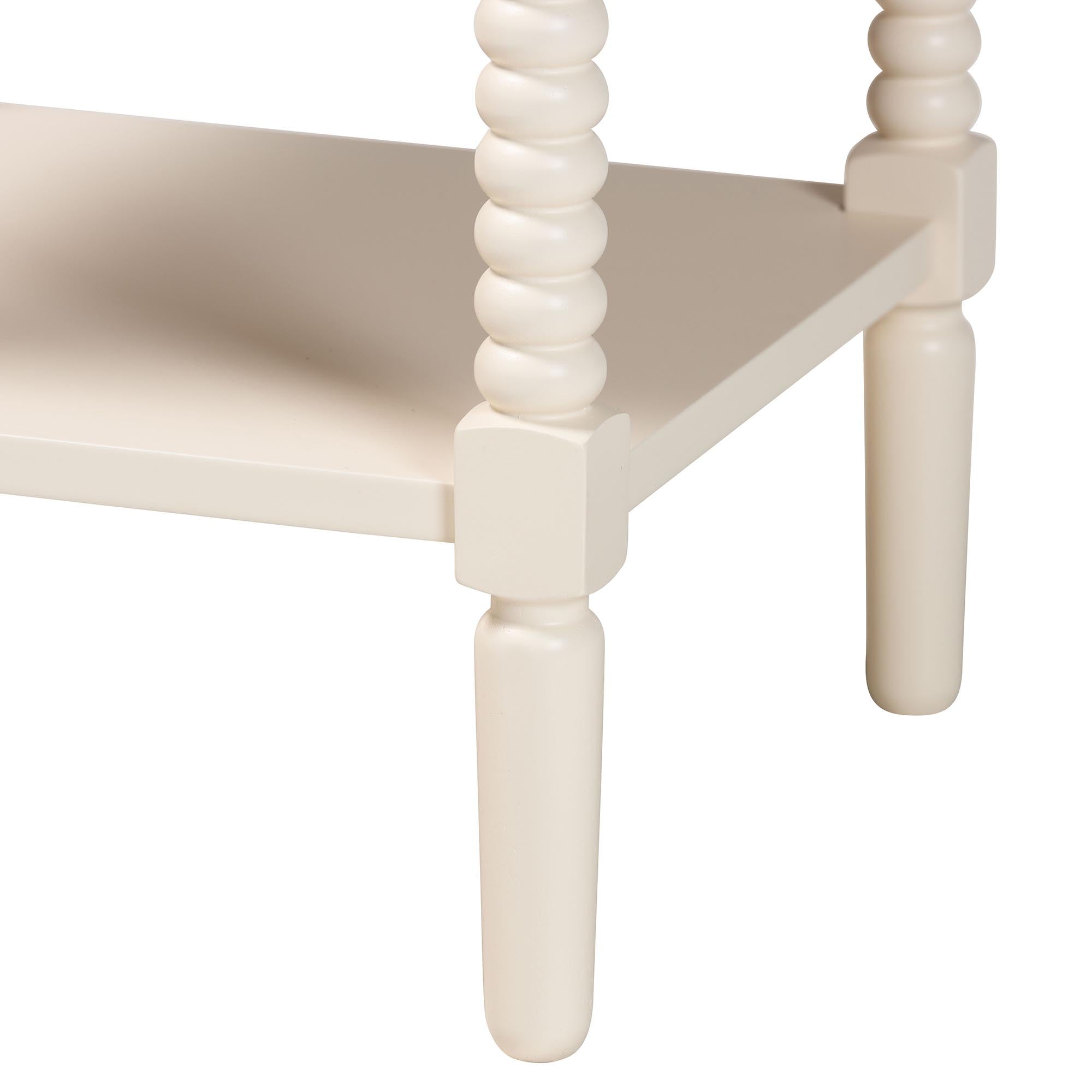 Braith Farmhouse Spindle Wood 1-Drawer Nightstand