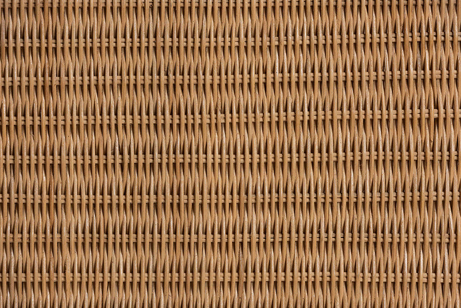 Bali & Pari Abena Handwoven Rattan Console Table
