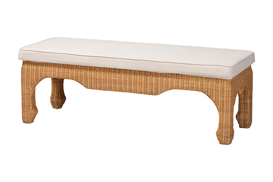Bali & Pari Abena Ming Style Rattan Bench