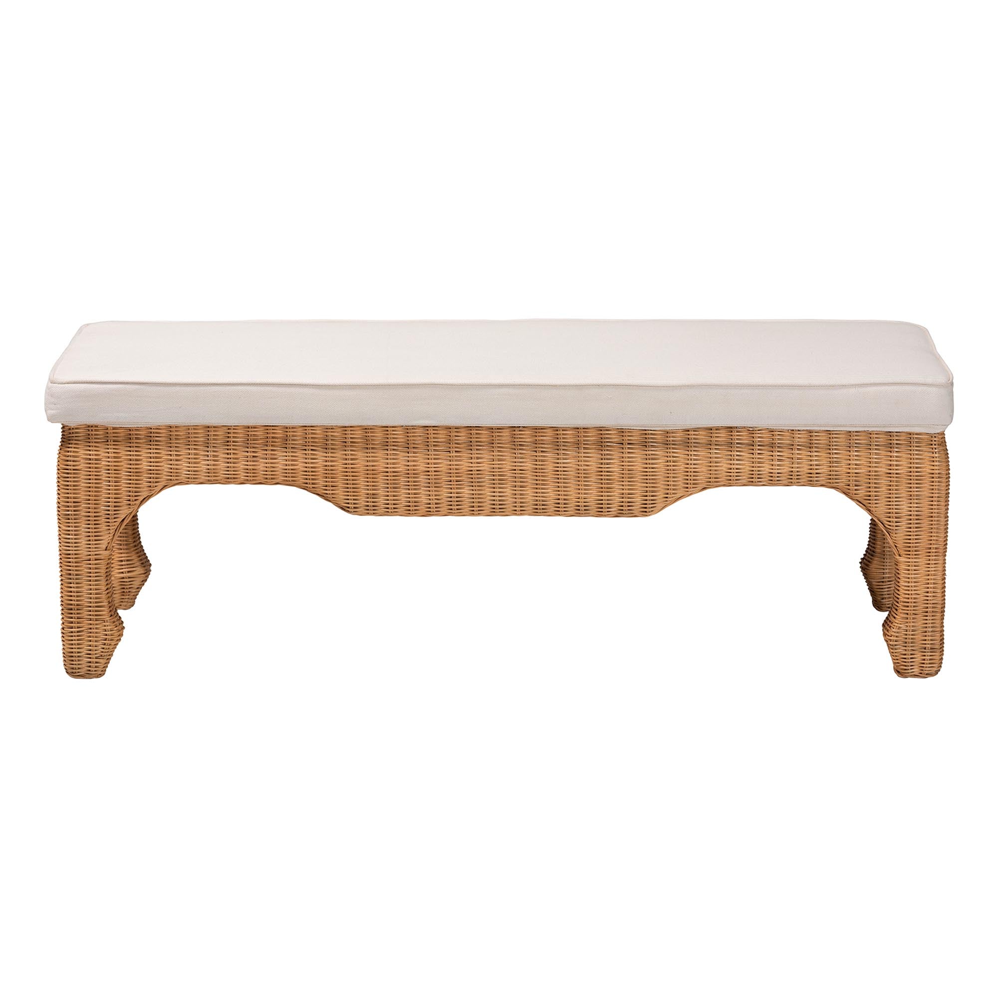 Bali & Pari Abena Ming Style Rattan Bench