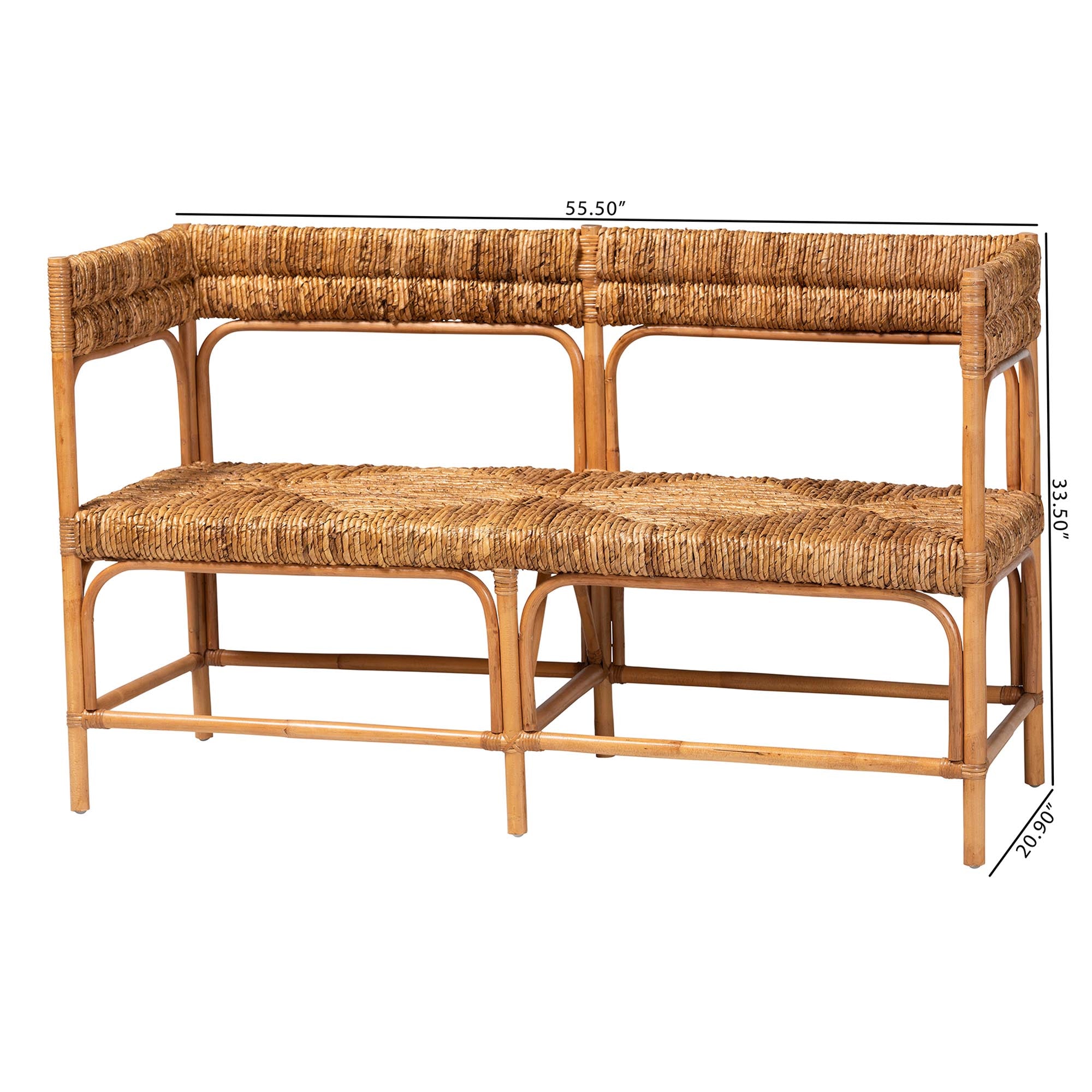 Bali & Pari Adisa Rattan Bench