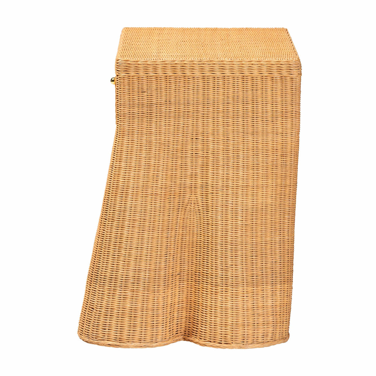Bali & Pari Chica Scalloped Rattan Console Table