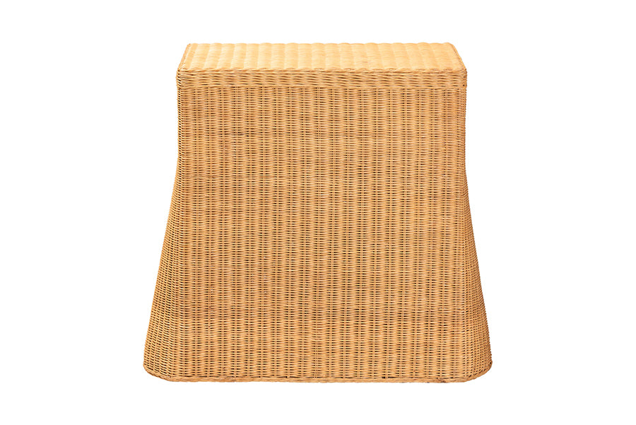 Bali & Pari Chica Scalloped Rattan Console Table