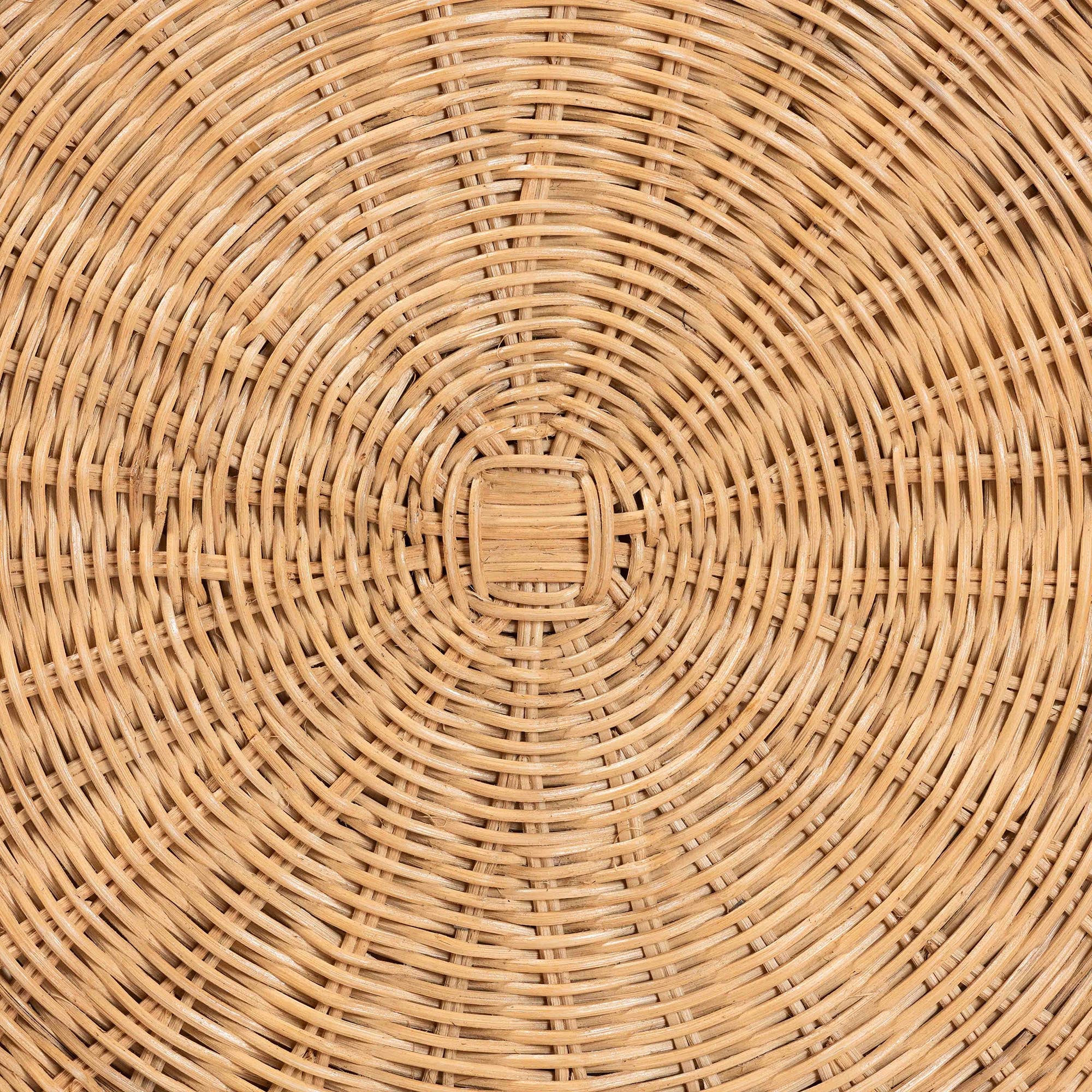 Bali & Pari Avalon Scallop Rattan Pedestal Side Table