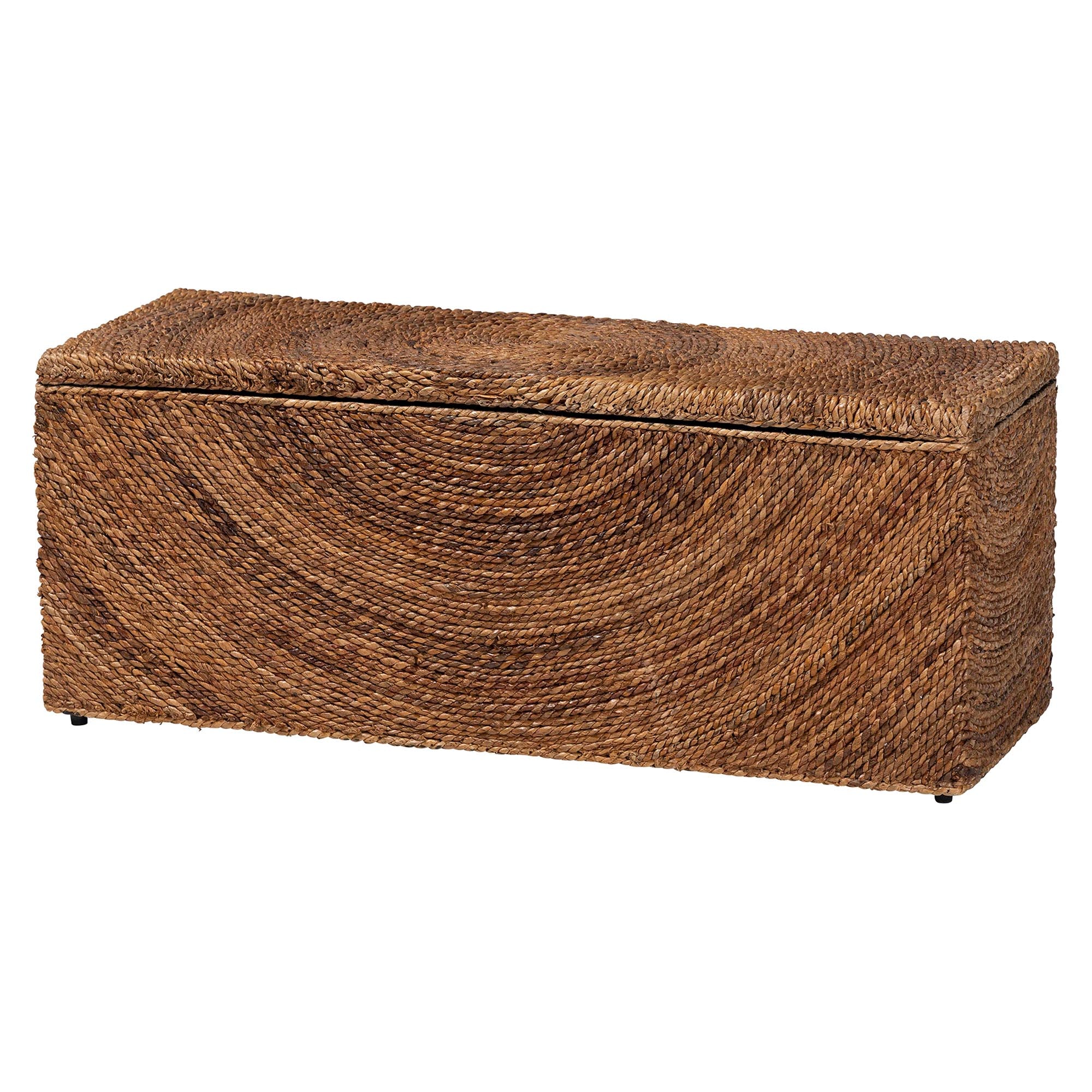Bali & Pari Verino Handwoven Seagrass Storage Bench