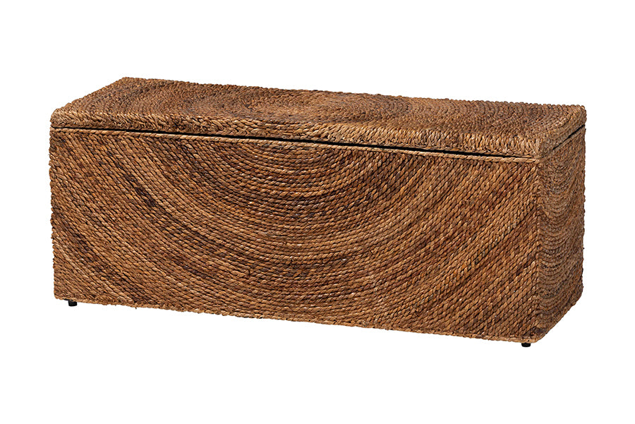 Bali & Pari Verino Handwoven Seagrass Storage Bench