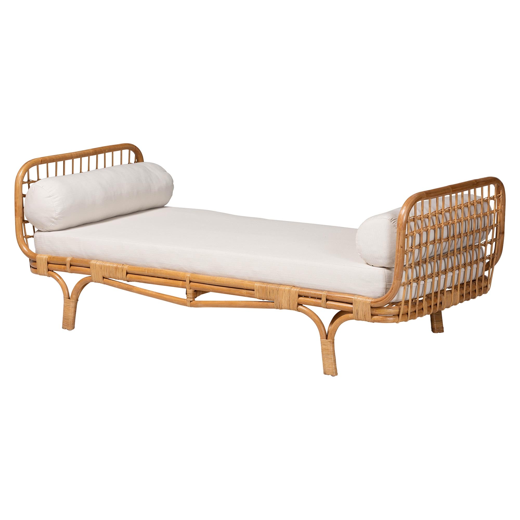 Bali & Pari Aiko Handwoven Rattan Daybed