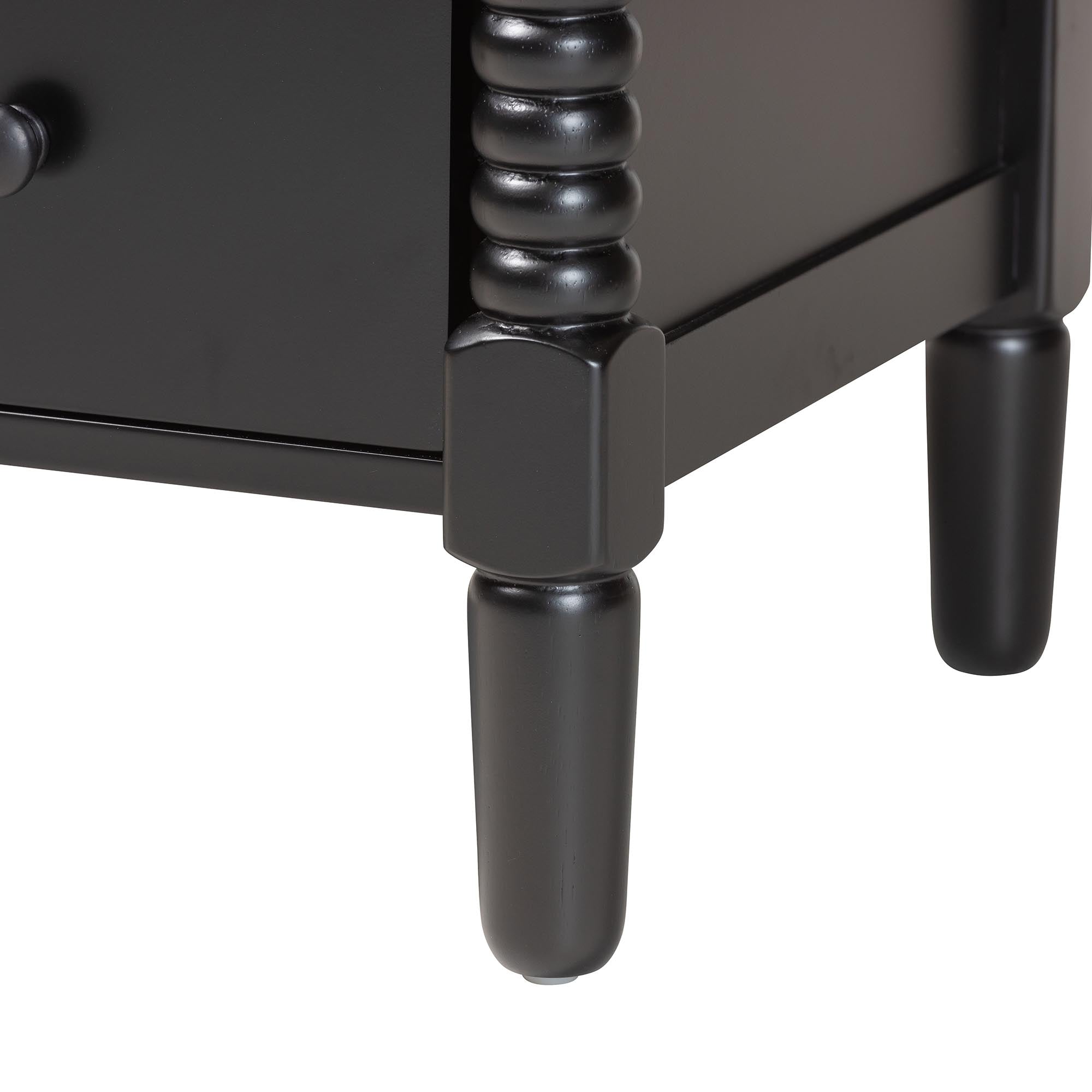 Braith Farmhouse Spindle Wood 5-Drawer Chest