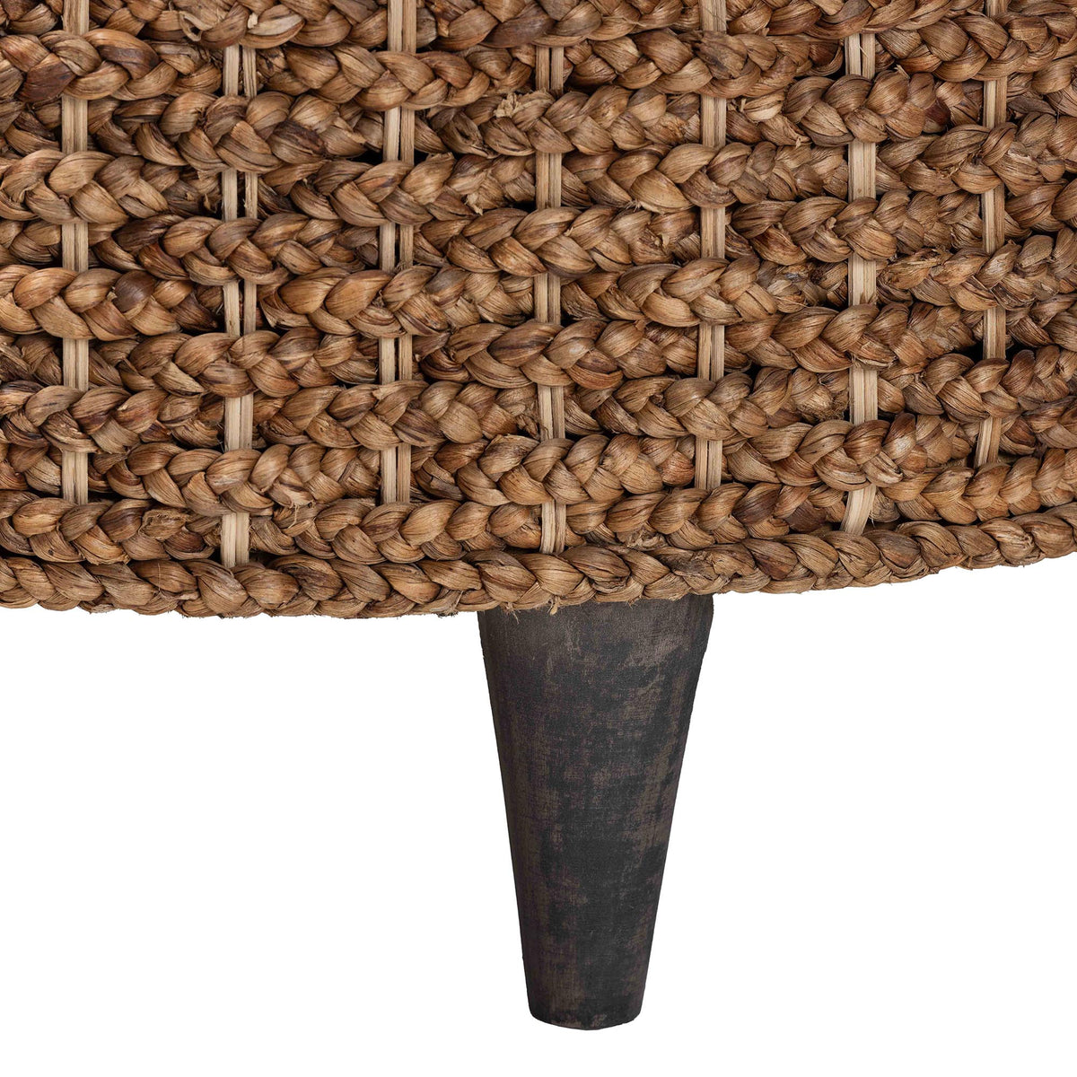 Bali & Pari Bailey Handwoven Seagrass Storage Ottoman