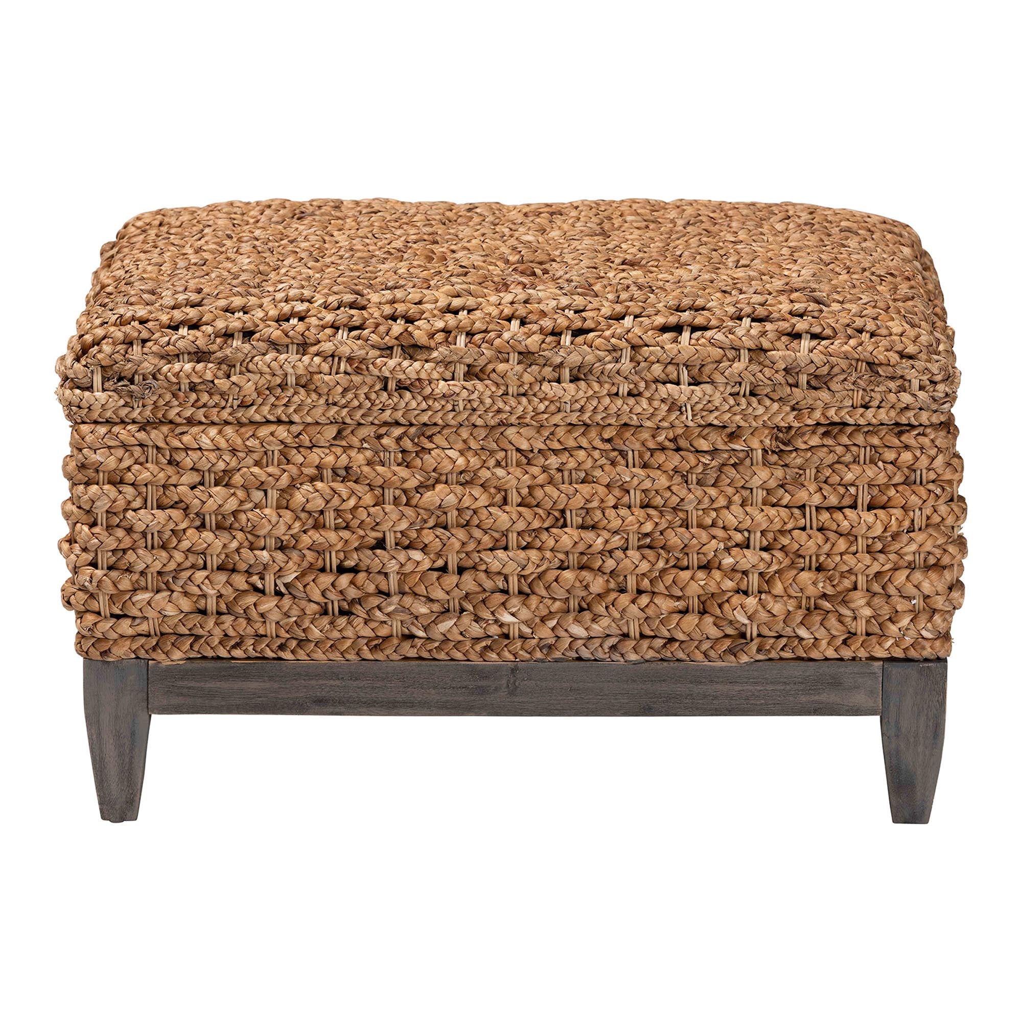 Bali & Pari Bailey Handwoven Seagrass Storage Ottoman
