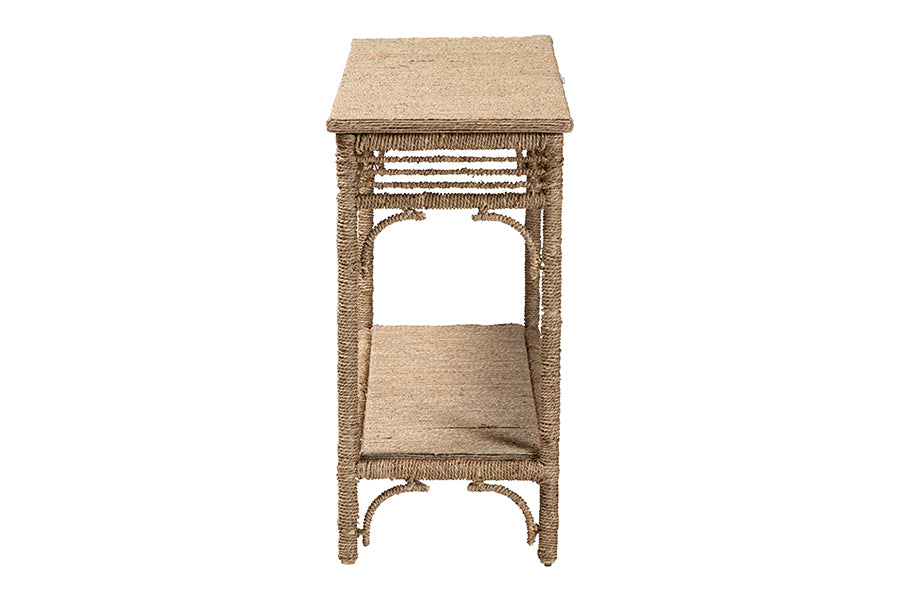 Bali & Pari Ganit Handwoven Seagrass Console Table