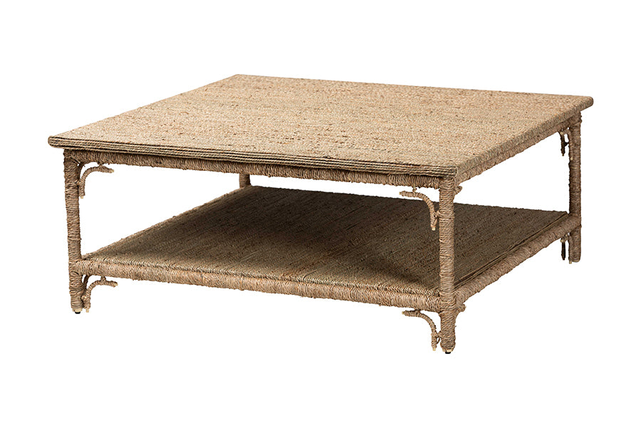 Bali & Pari Ganit Handwoven Seagrass Coffee Table