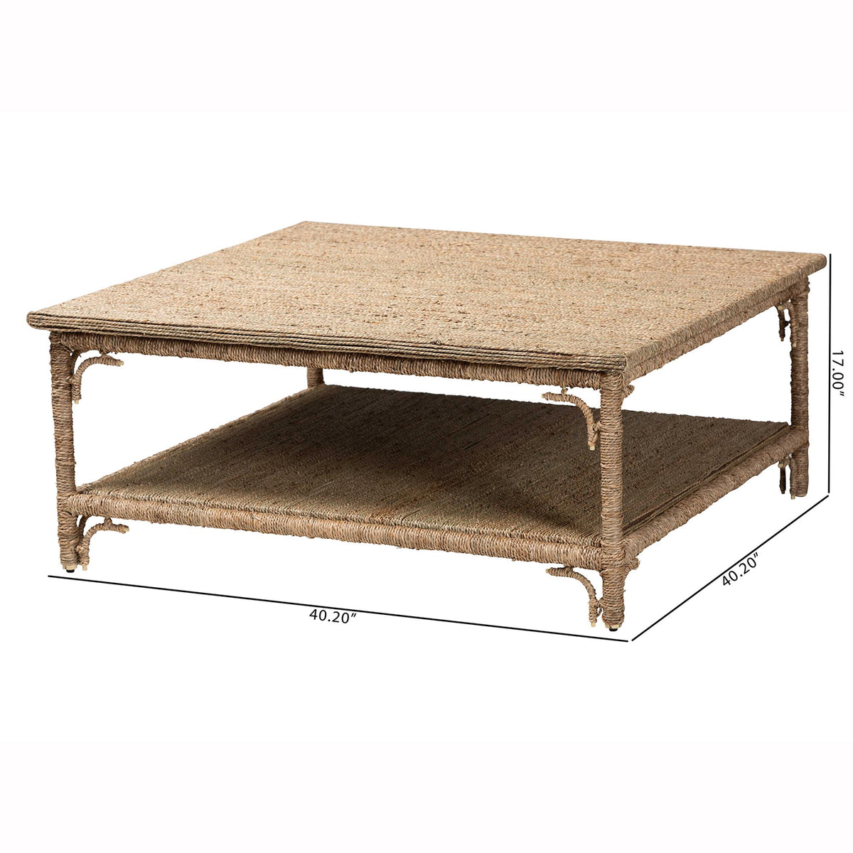 Bali & Pari Ganit Handwoven Seagrass Coffee Table