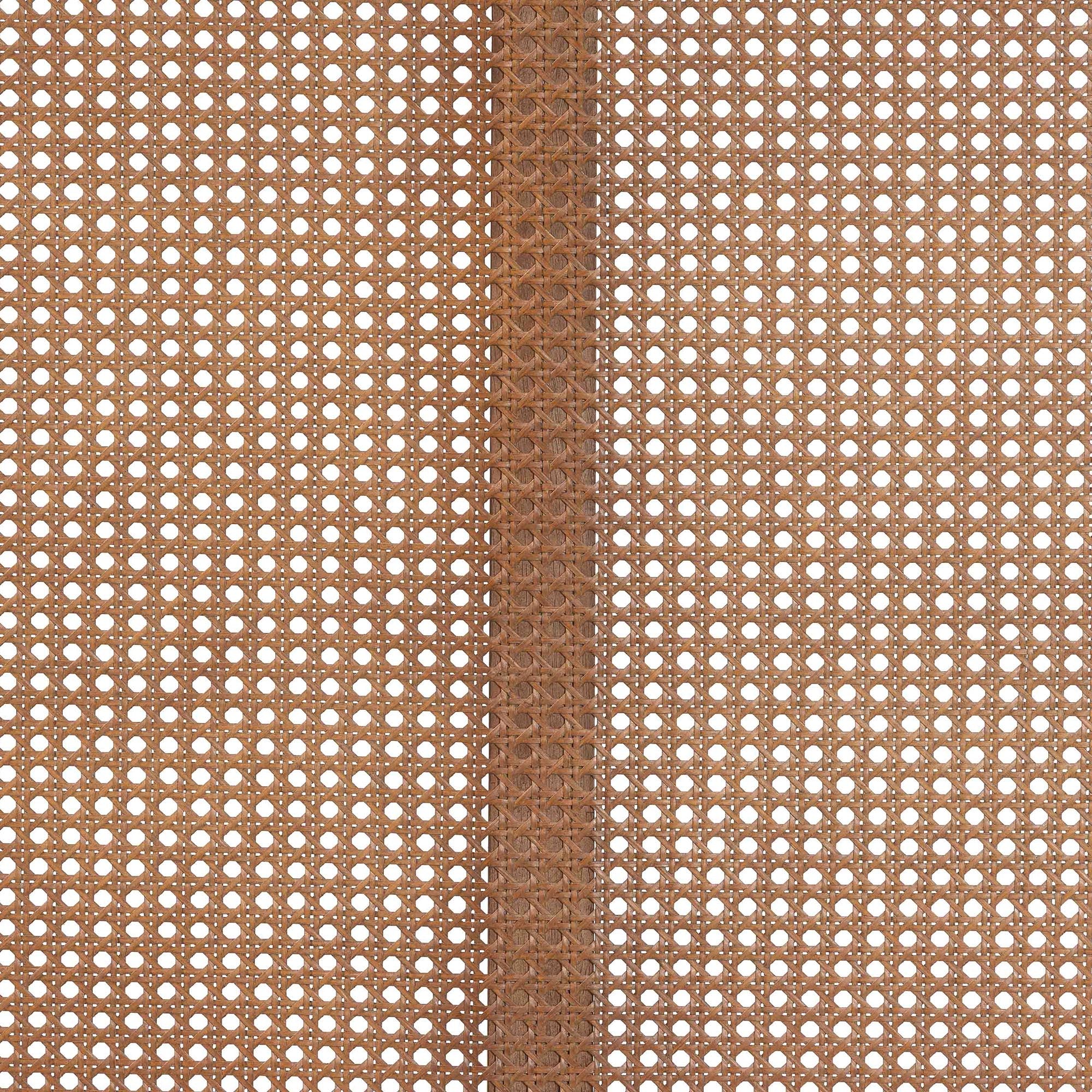 Orianthe Scalloped Platform Bed with Woven Rattan