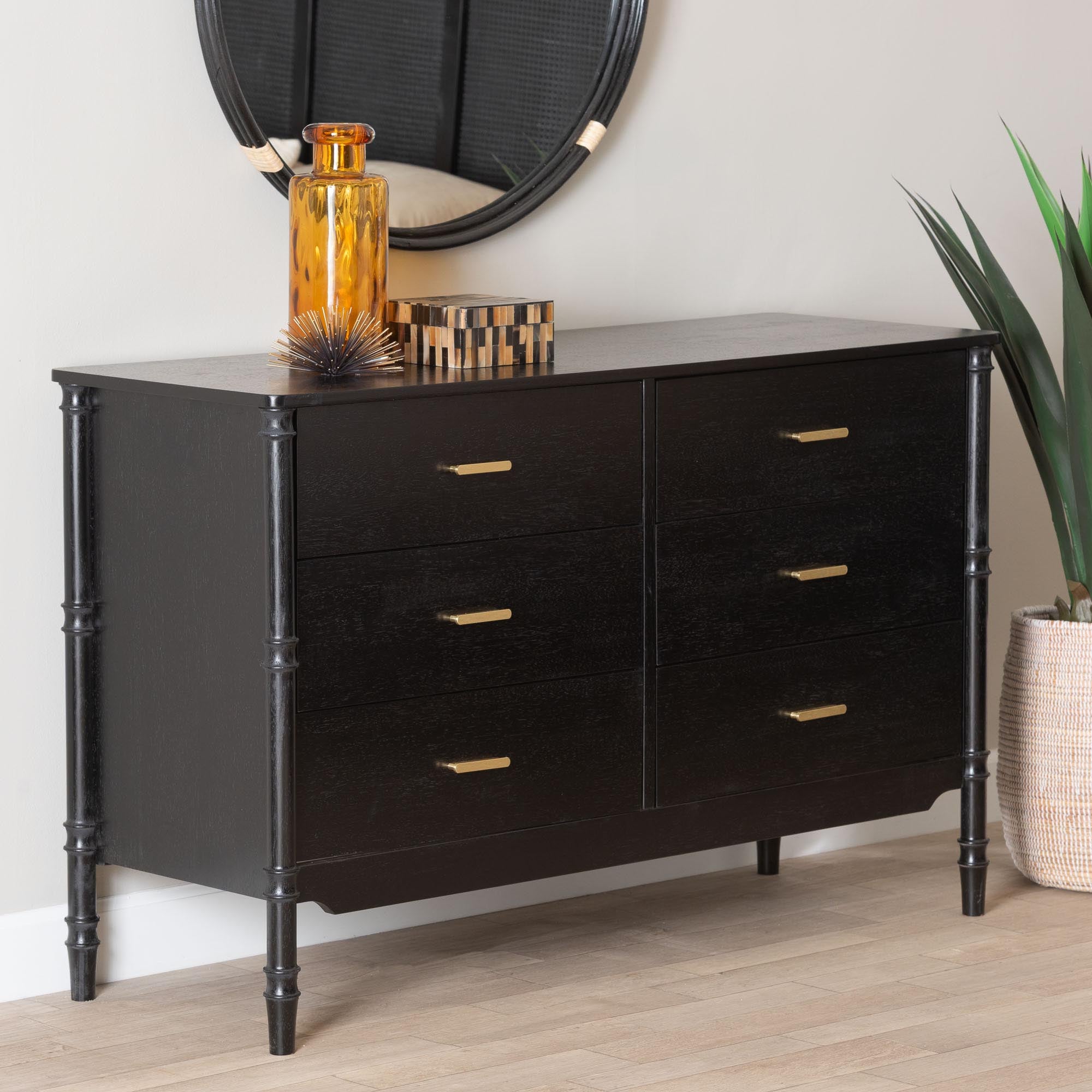 Marisela Wood 6-Drawer Dresser