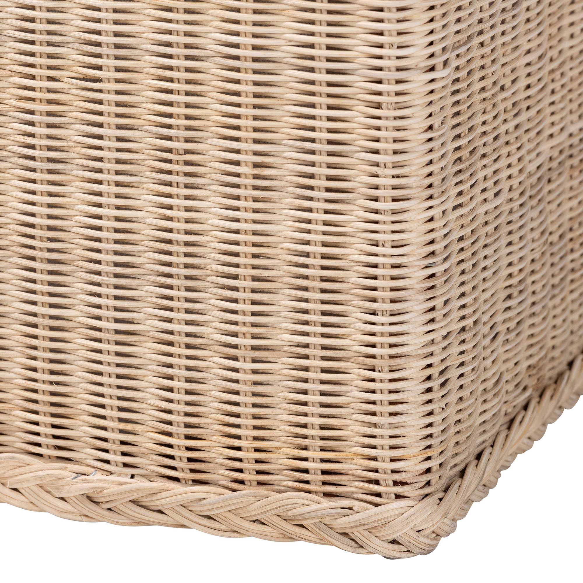 Bali & Pari Barid Braided Rattan Storage Bench