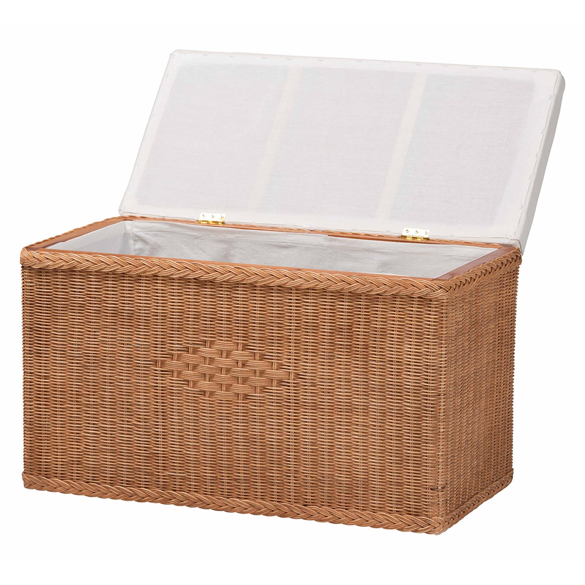 Bali & Pari Eamon Braided Rattan Storage Bench