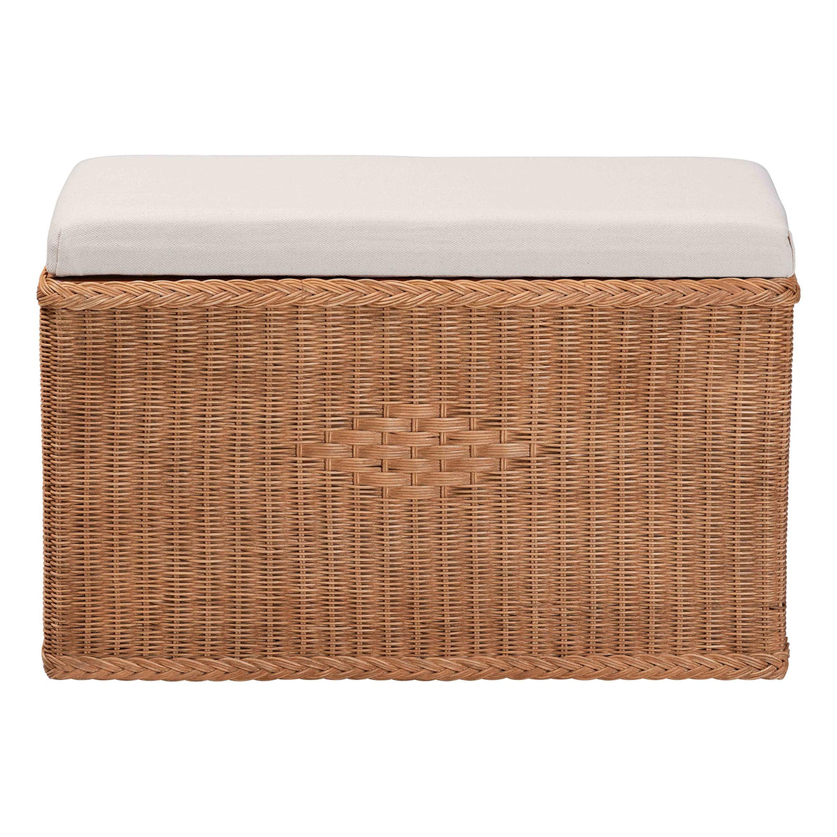 Bali & Pari Eamon Braided Rattan Storage Bench