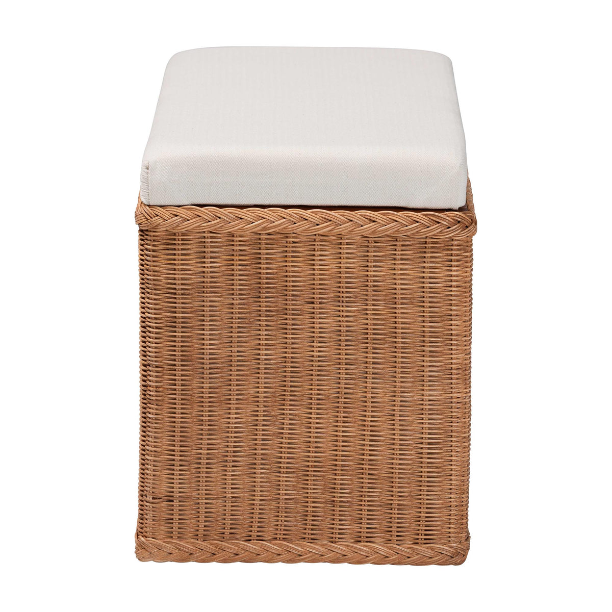 Bali & Pari Eamon Braided Rattan Storage Bench
