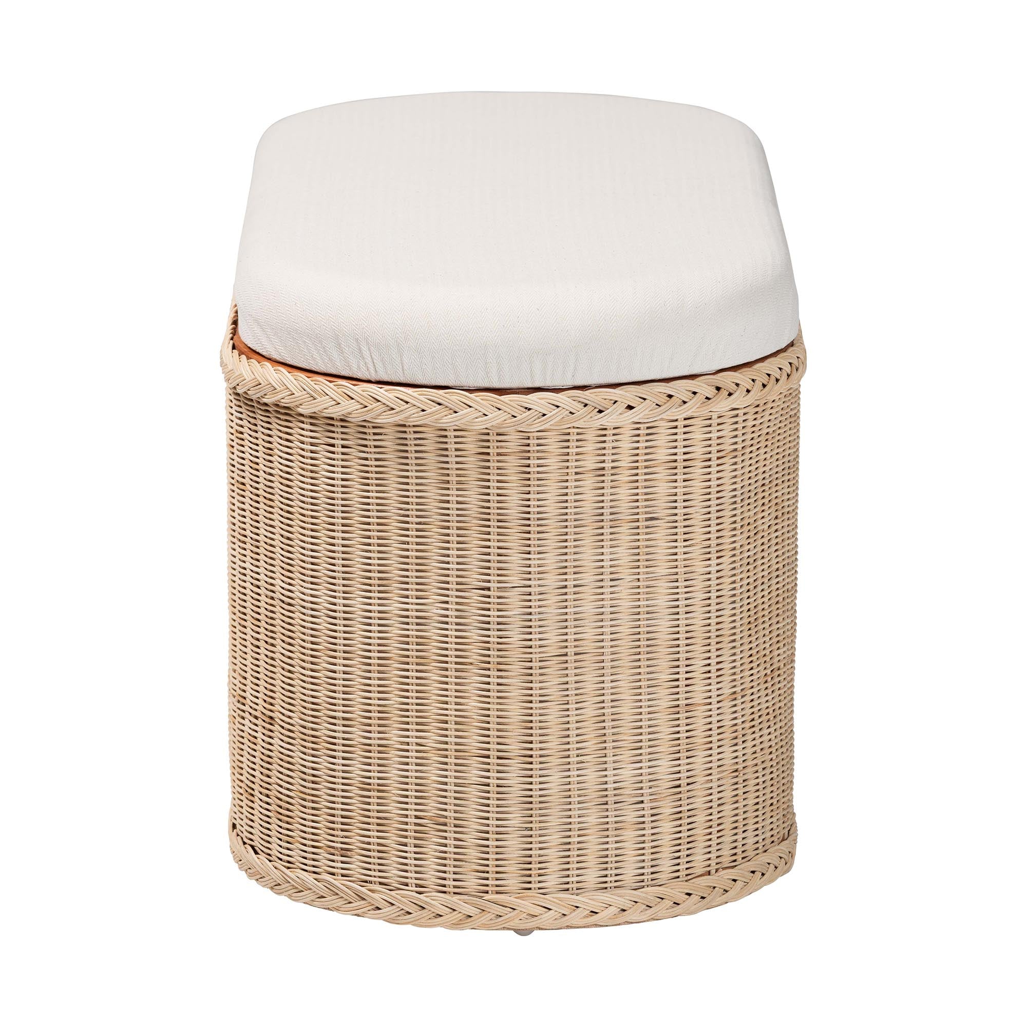 Bali & Pari Barid Braided Rattan Storage Bench
