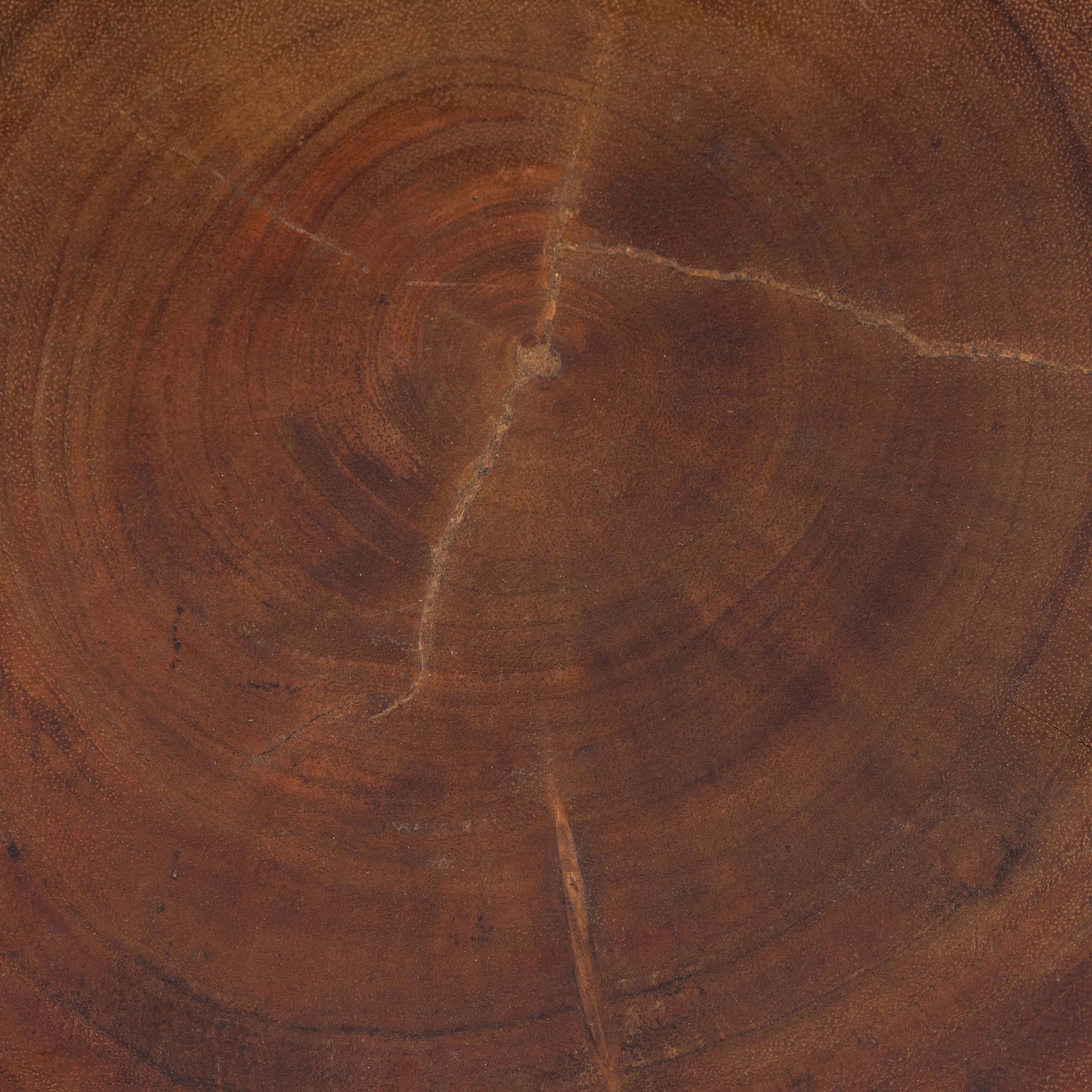 bali & pari Malati Solid Suar Wood Side Table - Hand-Carved Sculptural End Table with Zigzag Design, Modern Boho Style for Living Room or Bedroom