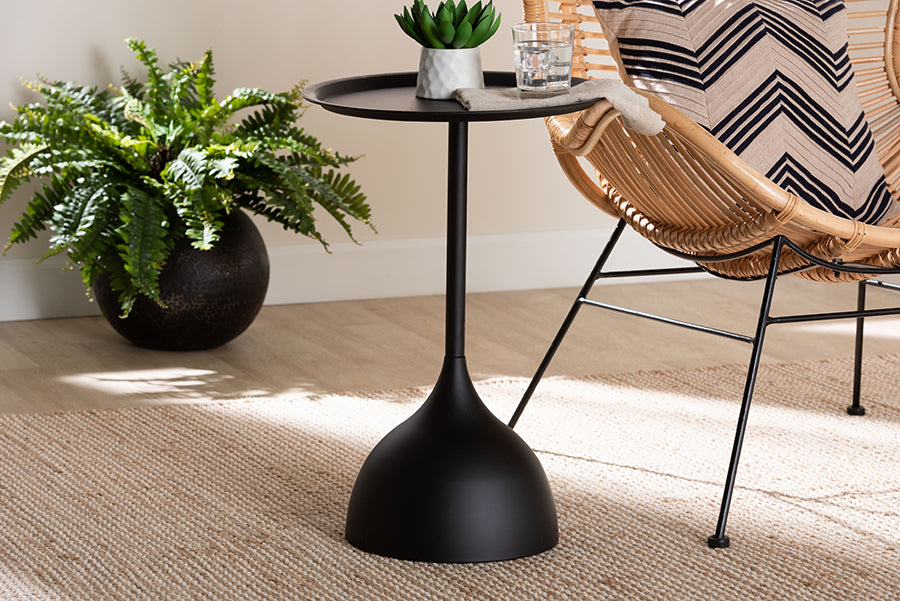 Webb Metal Pedestal Side Table